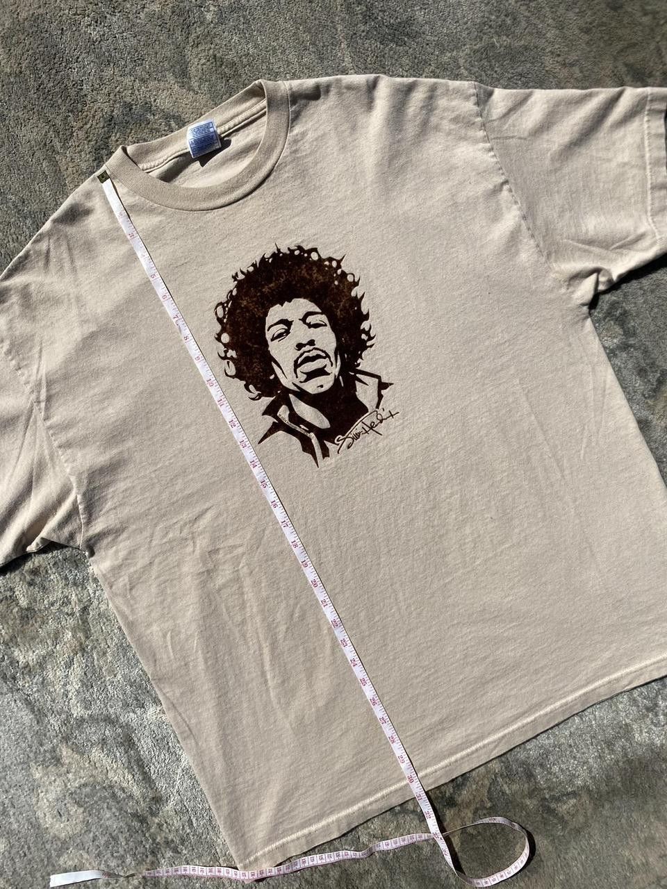 Jimi Hendrix 2004 Authentic Jimi Hendrix Velvet Cream Graphic Tee XXL Size US XXL / EU 58 / 5 - 7 Thumbnail