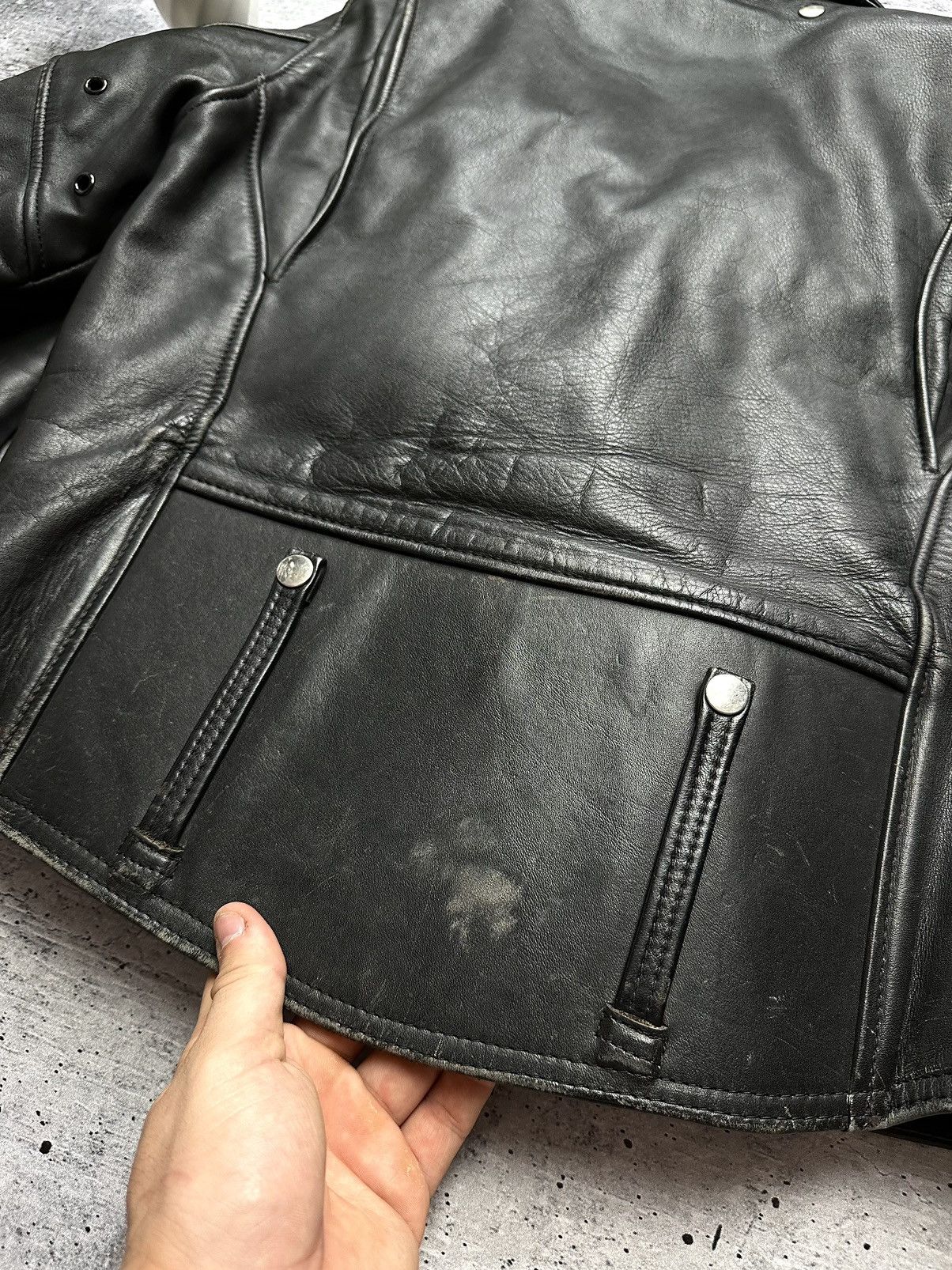 Harley Davidson RARE🔥 Harley Davidson Motorcycle Leather Biker Moto Jacket! Size US S / EU 44-46 / 1 - 15 Thumbnail