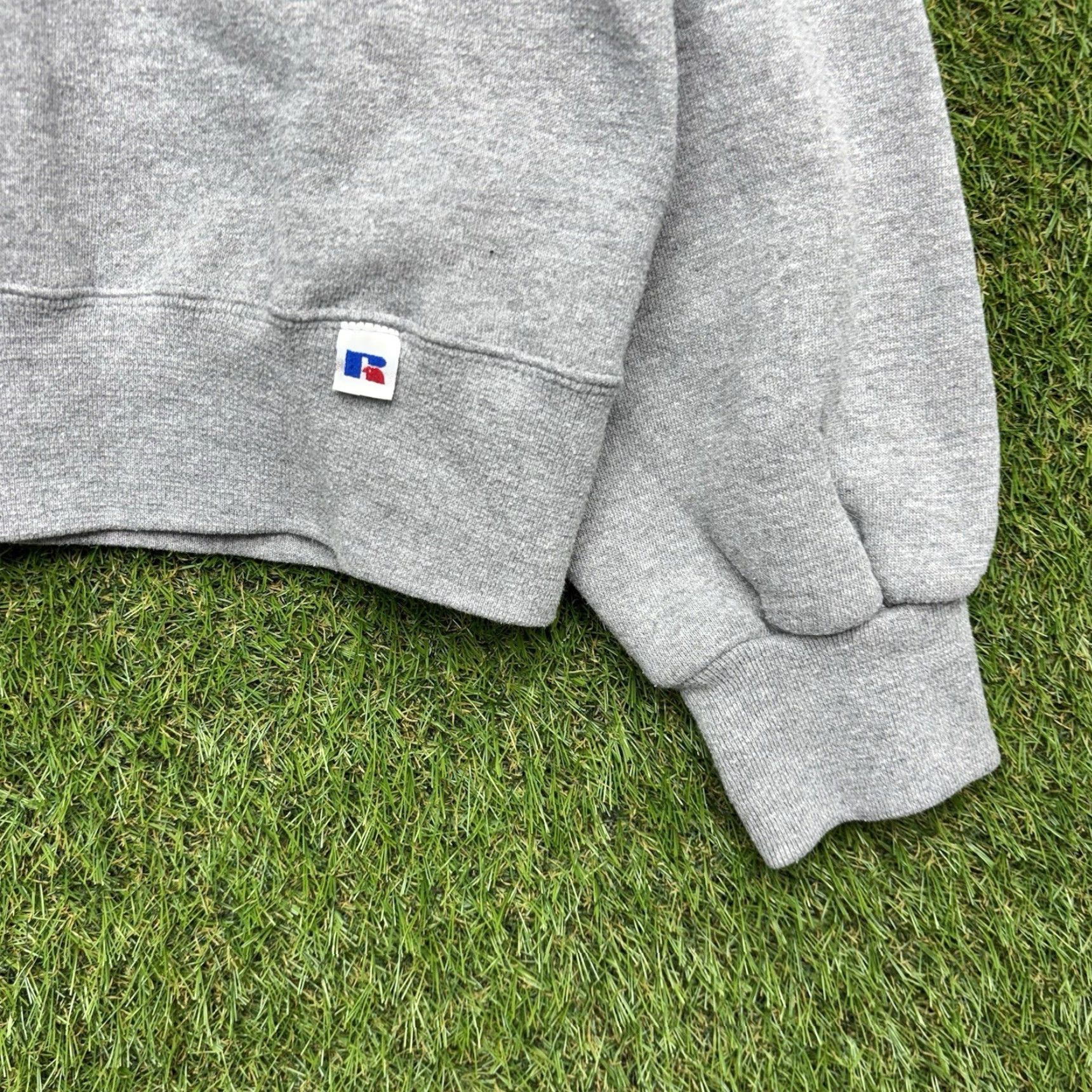 Russell Athletic VINTAGE Siena Heights University Sweatshirt Mens XL College University of Siena Pullover Hooded Cotton Blend Gray Size US XL / EU 56 / 4 - 2 Thumbnail
