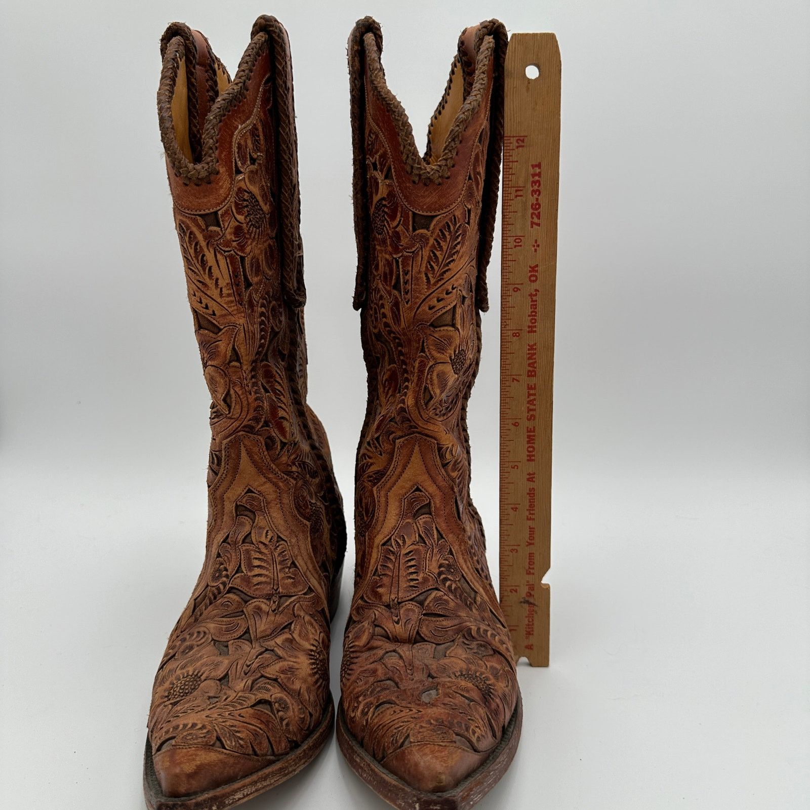 Old Gringo Old Gringo Mens Boots Tooled Size 6.5 D Made in Mexico Size US 6 / EU 39 - 9 Thumbnail