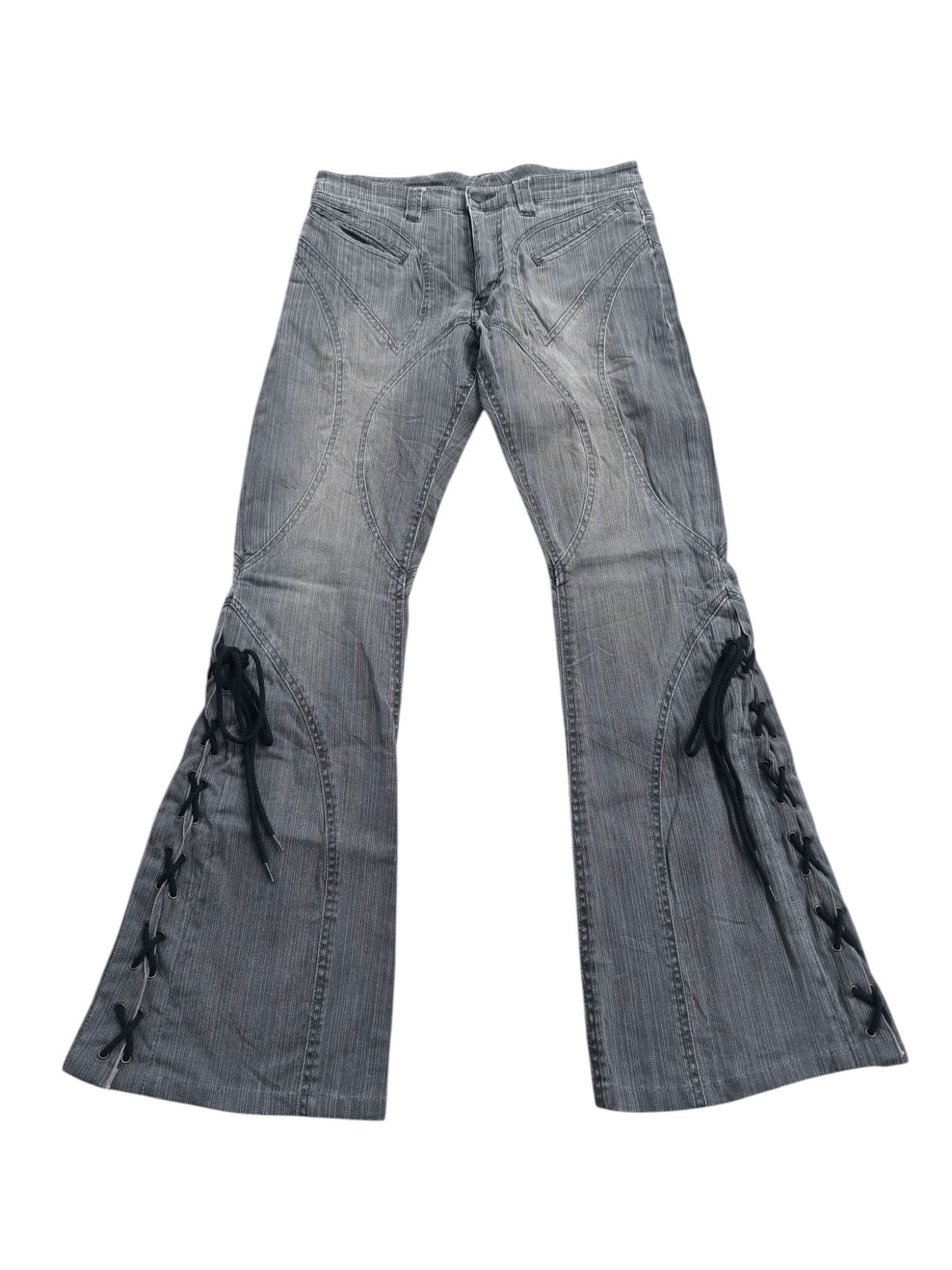 If Six Was Nine × Tornado Mart Tornado Mart flare Lace up pants Size US 30 / EU 46 - 5 Thumbnail