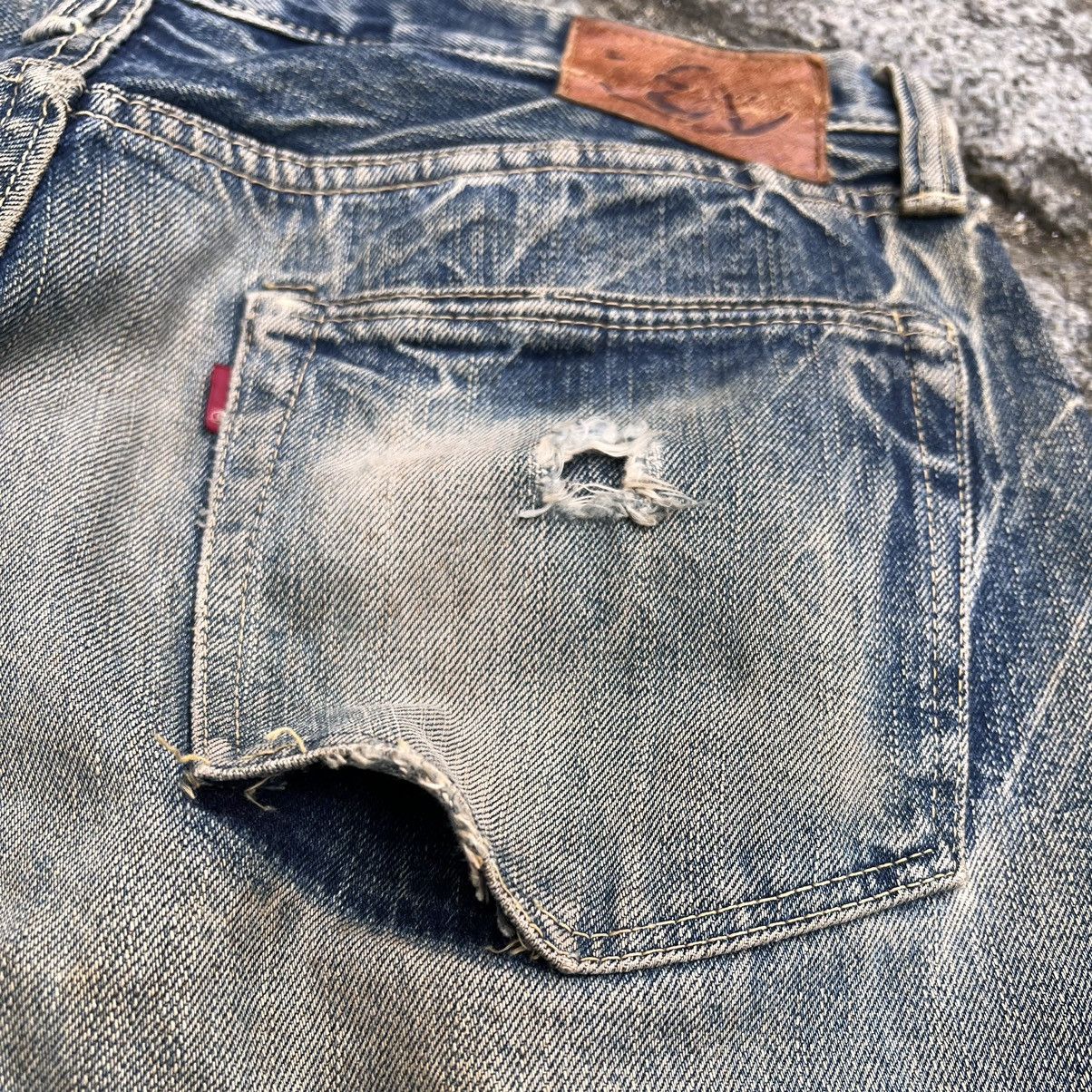 Eternal Japanese Selvedge Denim 10-Year Naturally Faded Vintage Size US 33 - 9 Thumbnail