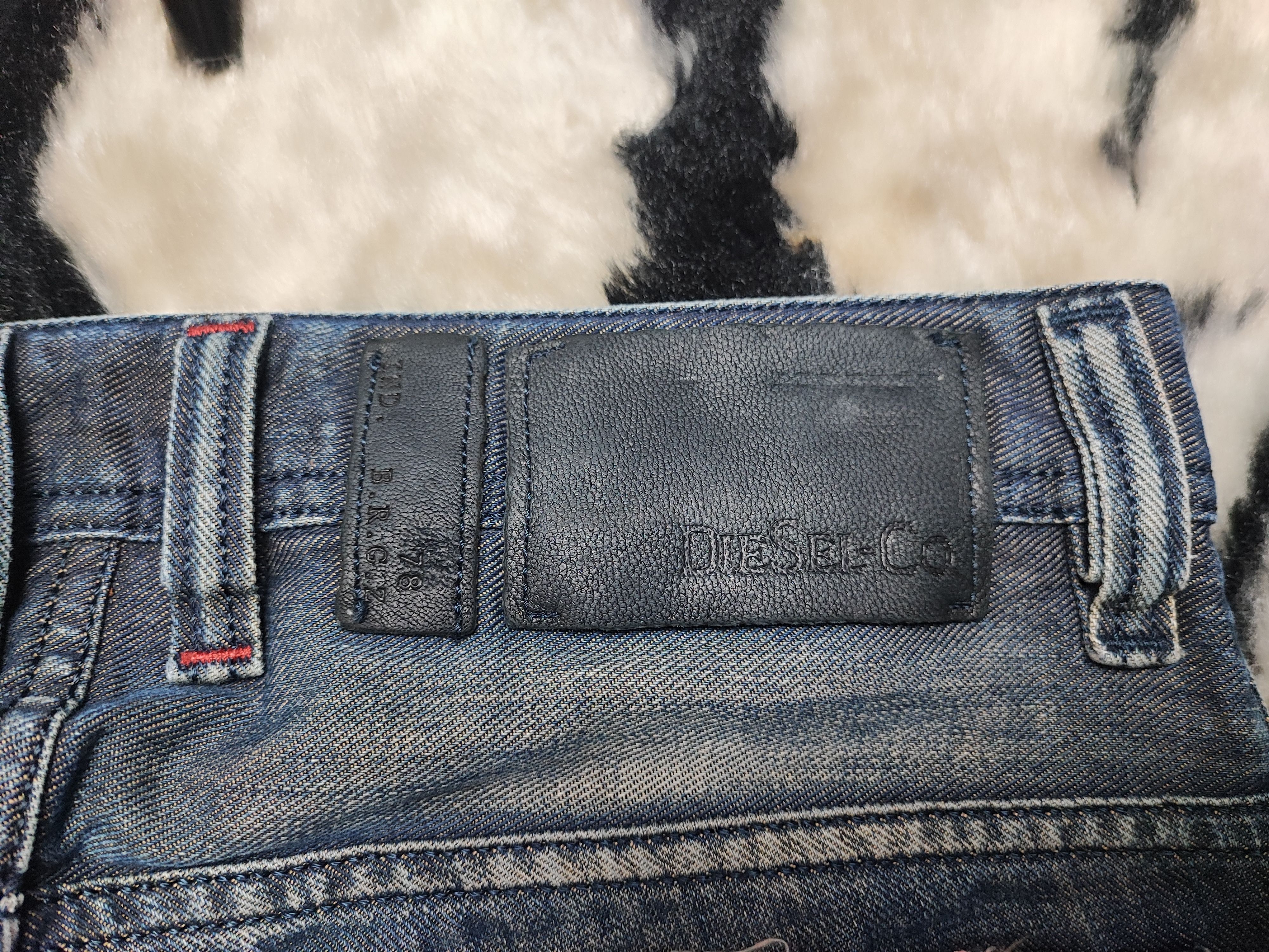 Diesel Vintage Diesel Fly Button Made in Italy Camel Leather Size US 29 - 12 Thumbnail