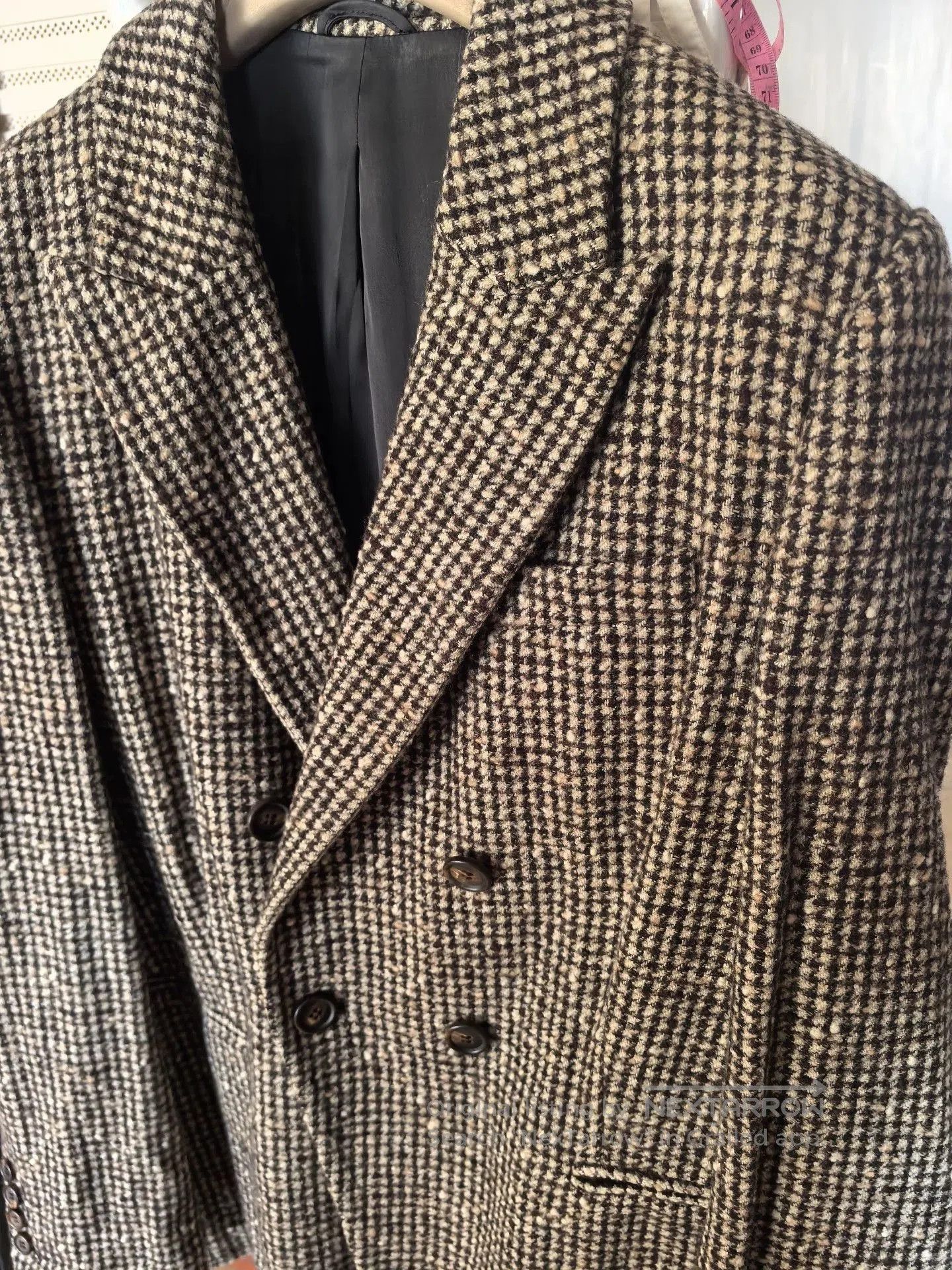 Brunello Cucinelli Brunello Cucinelli Houndstooth Wool Blazer. Size US L / EU 52-54 / 3 - 2 Thumbnail