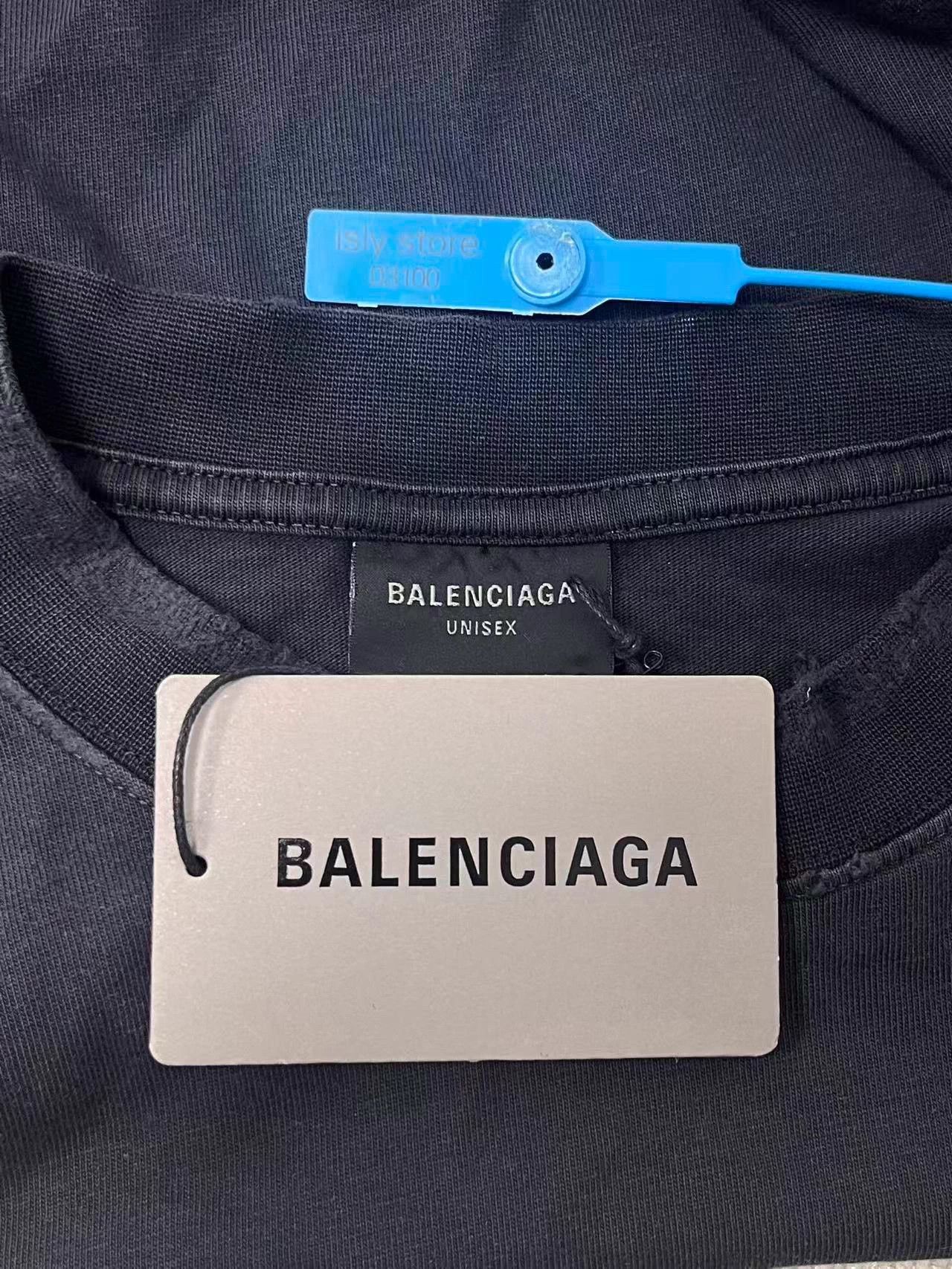 Balenciaga Balenciaga Logo Print Crewneck T-Shirt Black L Size US L / EU 52-54 / 3 - 4 Thumbnail