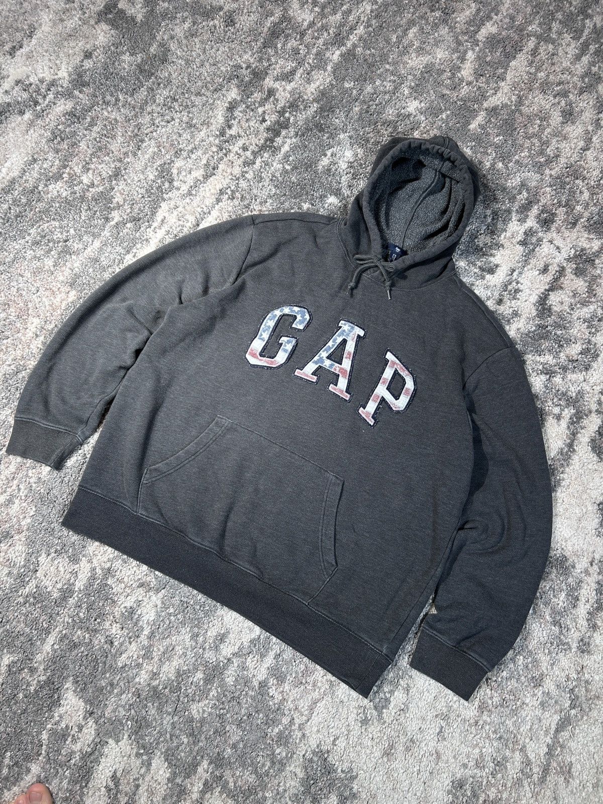 Gap × Vintage Vintage Gap Hoodie Boxy Fit Y2k Style Size US XL / EU 56 / 4 - 2 Thumbnail