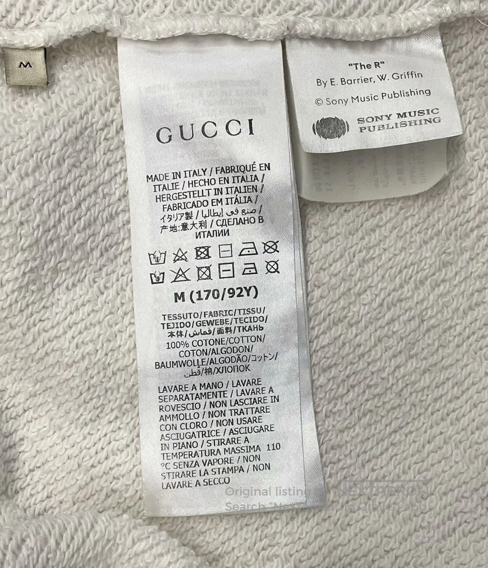Gucci gucci 100th anniversary white sweatshirt for all. Size US M / EU 48-50 / 2 - 6 Thumbnail