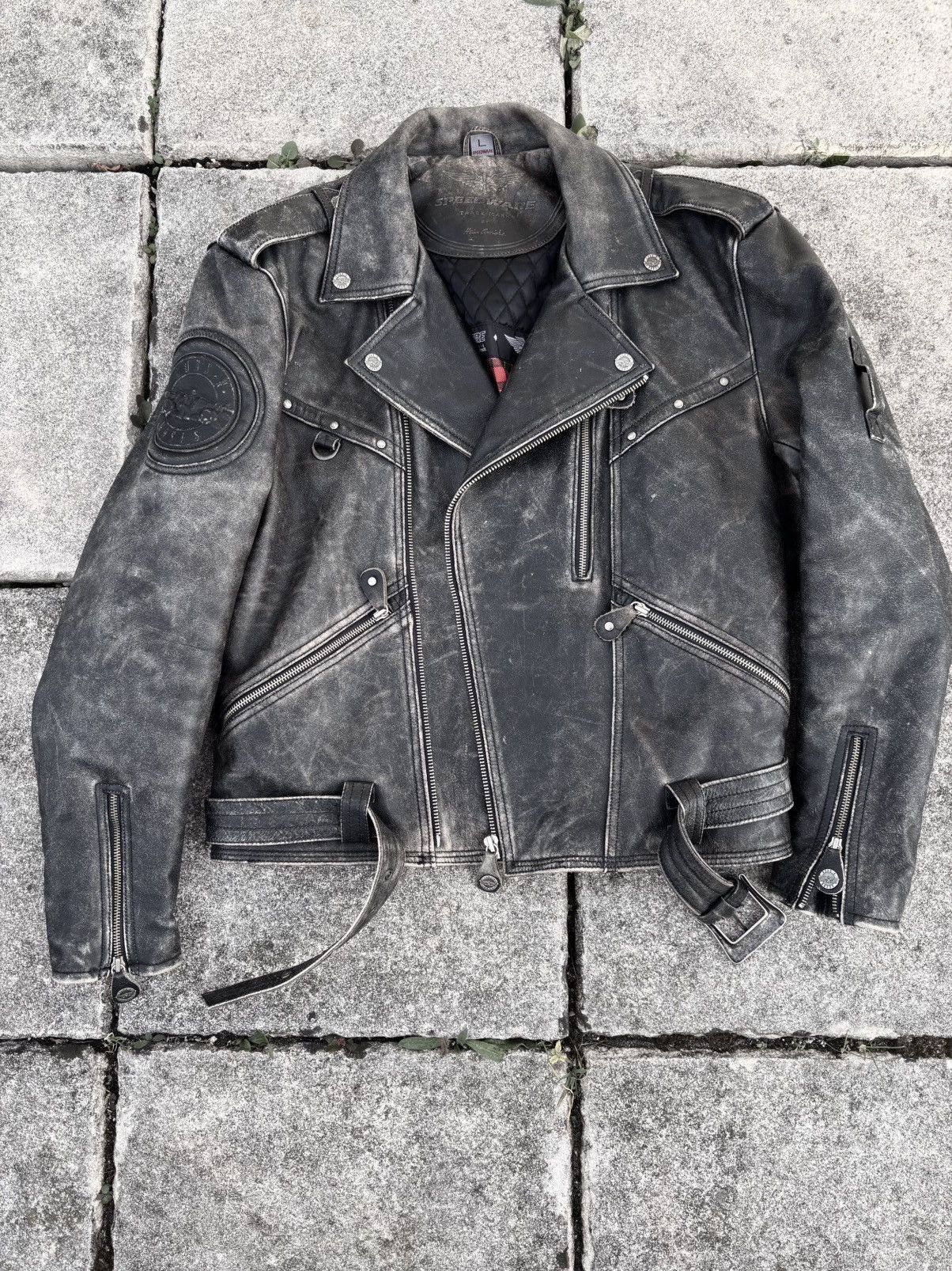 Guns N' Roses Guns N Roses x Hein Gericke 1994 Tour leather biker jacket Size US L / EU 52-54 / 3 - 3 Thumbnail