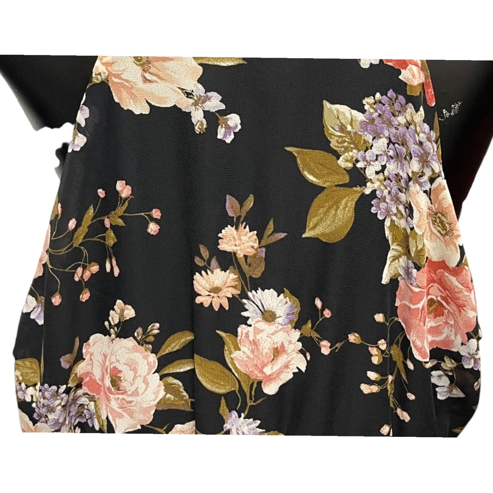 Vintage Just Found Maxi Dress 1X Floral Spaghetti Strap Lined New Size XL / US 12-14 / IT 48-50 - 7 Thumbnail