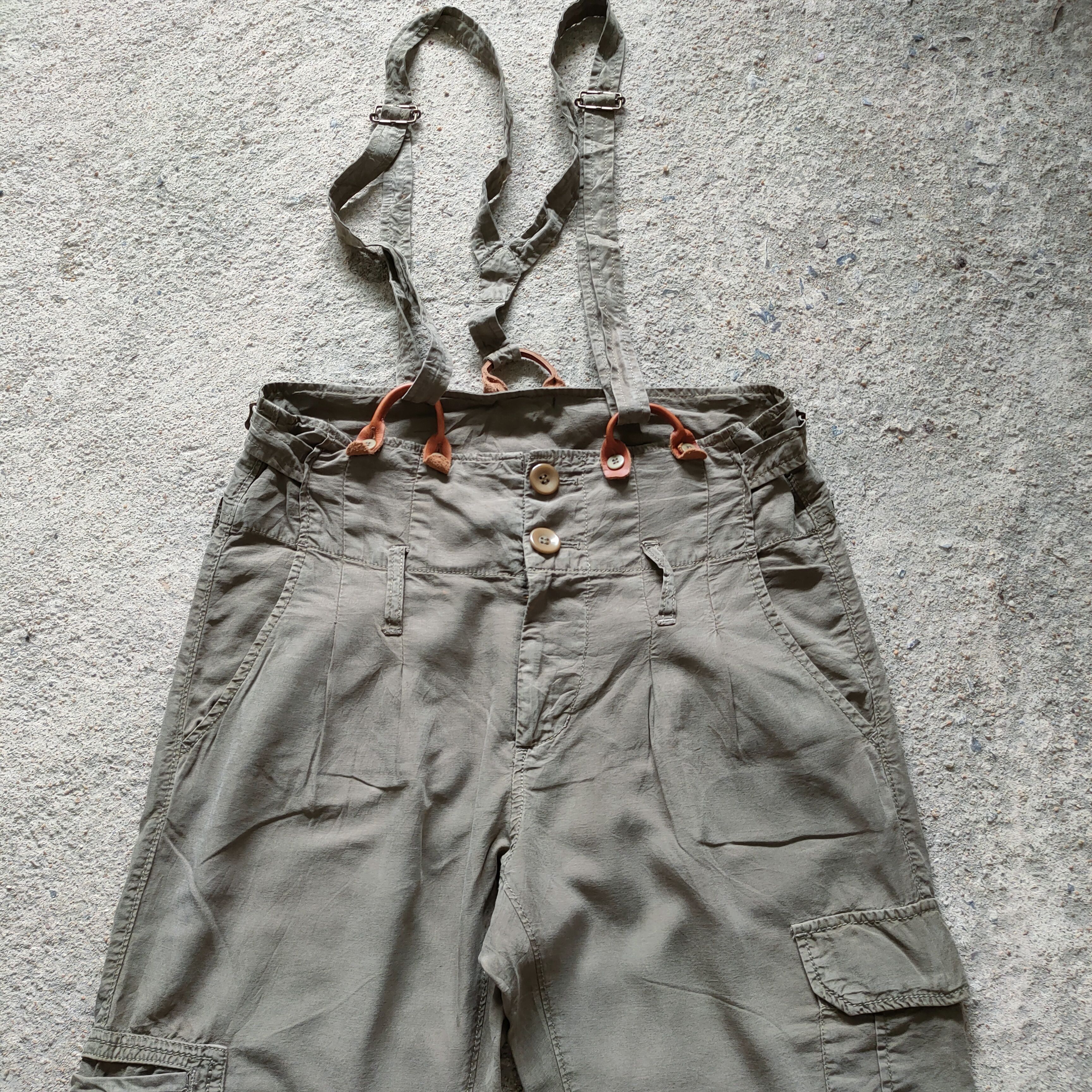 Japanese Brand × Vintage SUPER HAKKA SUSPENDER CARGO PANTS Size US 32 / EU 48 - 2 Thumbnail