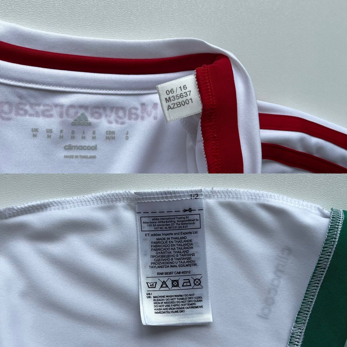 Adidas Adidas Hungary 2016/2017 Away Jersey UEFA Soccer White Rare Size US M / EU 48-50 / 2 - 10 Thumbnail