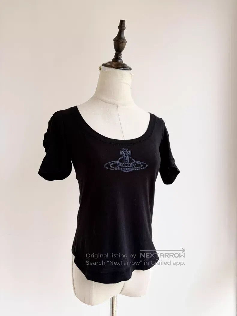 Vivienne Westwood Vivienne Westwood Black Saturn bubble-sleeve short-sleeve Size M / US 6-8 / IT 42-44 - 1 Thumbnail