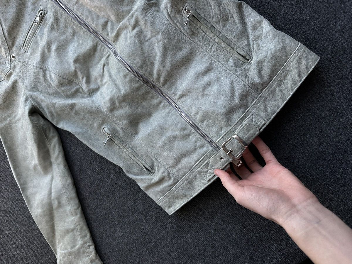 Leather 🚨 LEATHER WOMEN OPIUM LUXURY JACKET ZIP AVANT GARDE POCKET Size S / US 4 / IT 40 - 4 Thumbnail
