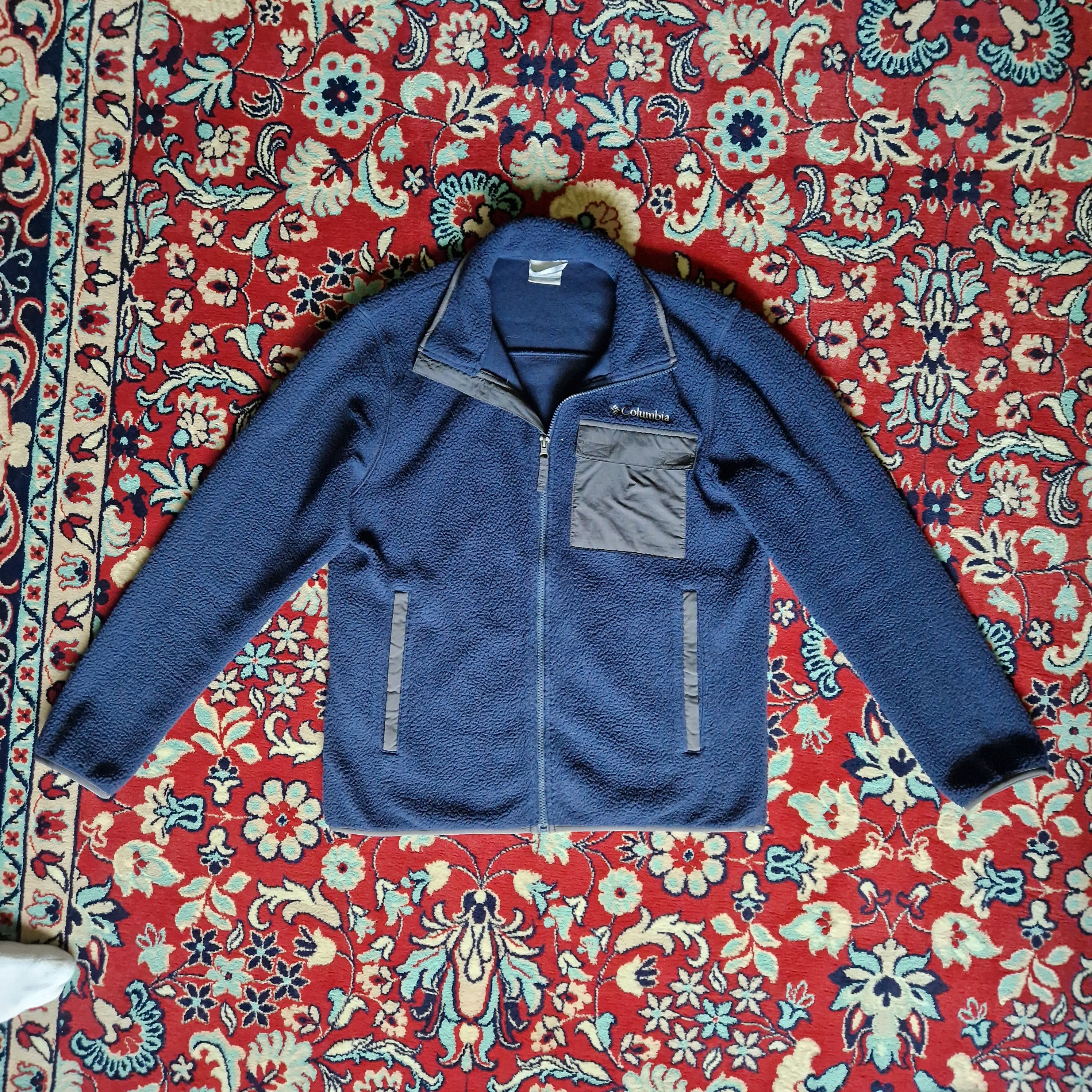 Columbia Columbia Navy Blue "Sherpa" Fleece Jacket Size US M / EU 48-50 / 2 - 1 Thumbnail