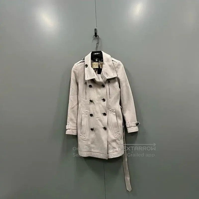 Burberry Burberry Women's Beige Cotton Mid-Length Coat. Size XXS / US 00 / IT 34 - 1 Thumbnail