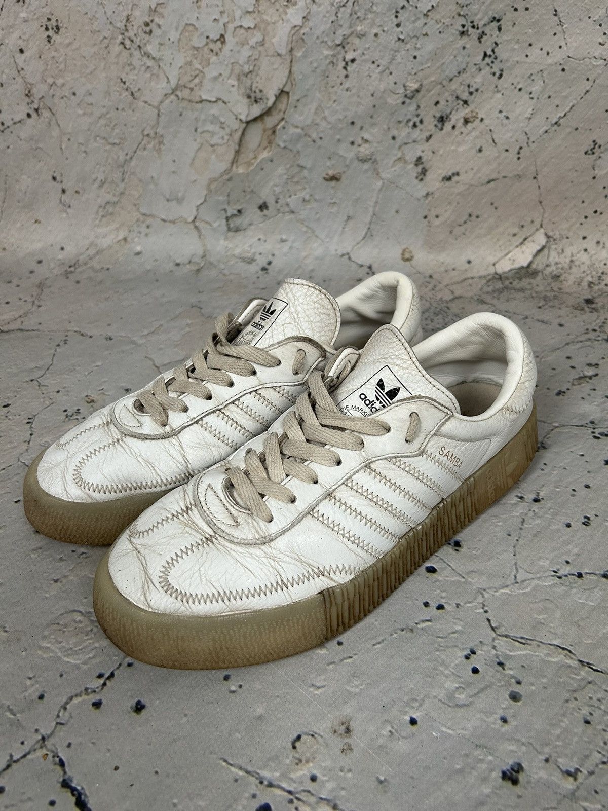 Adidas Vintage Adidas Samba White Sneakers Chunky Streetwear Size US 8.5 / EU 41-42 - 2 Thumbnail