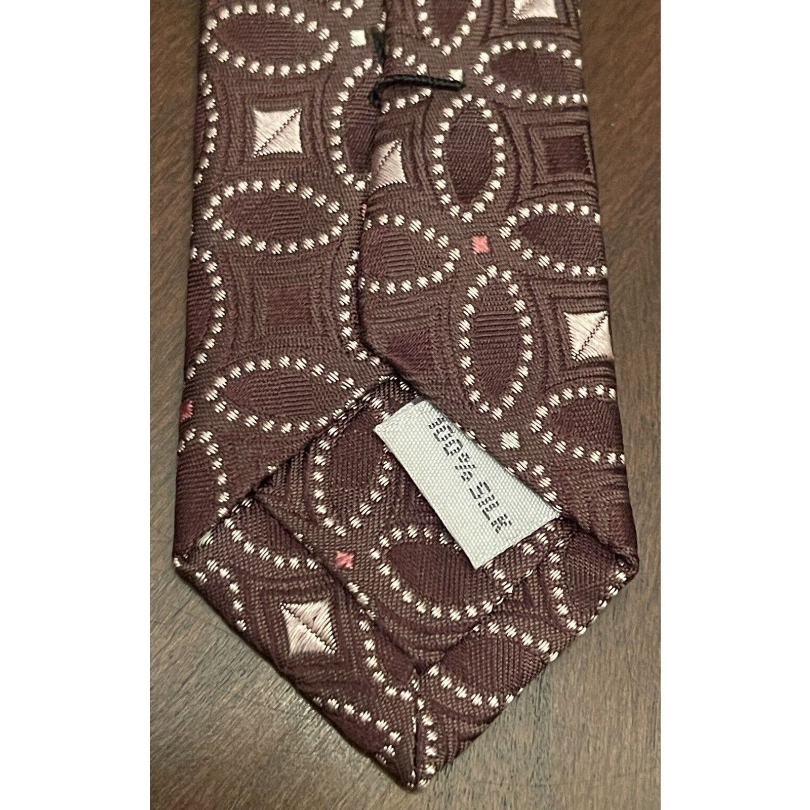 Burma Bibas Burma Bibas Brown Pink 100% Silk Made In China Size ONE SIZE - 7 Thumbnail