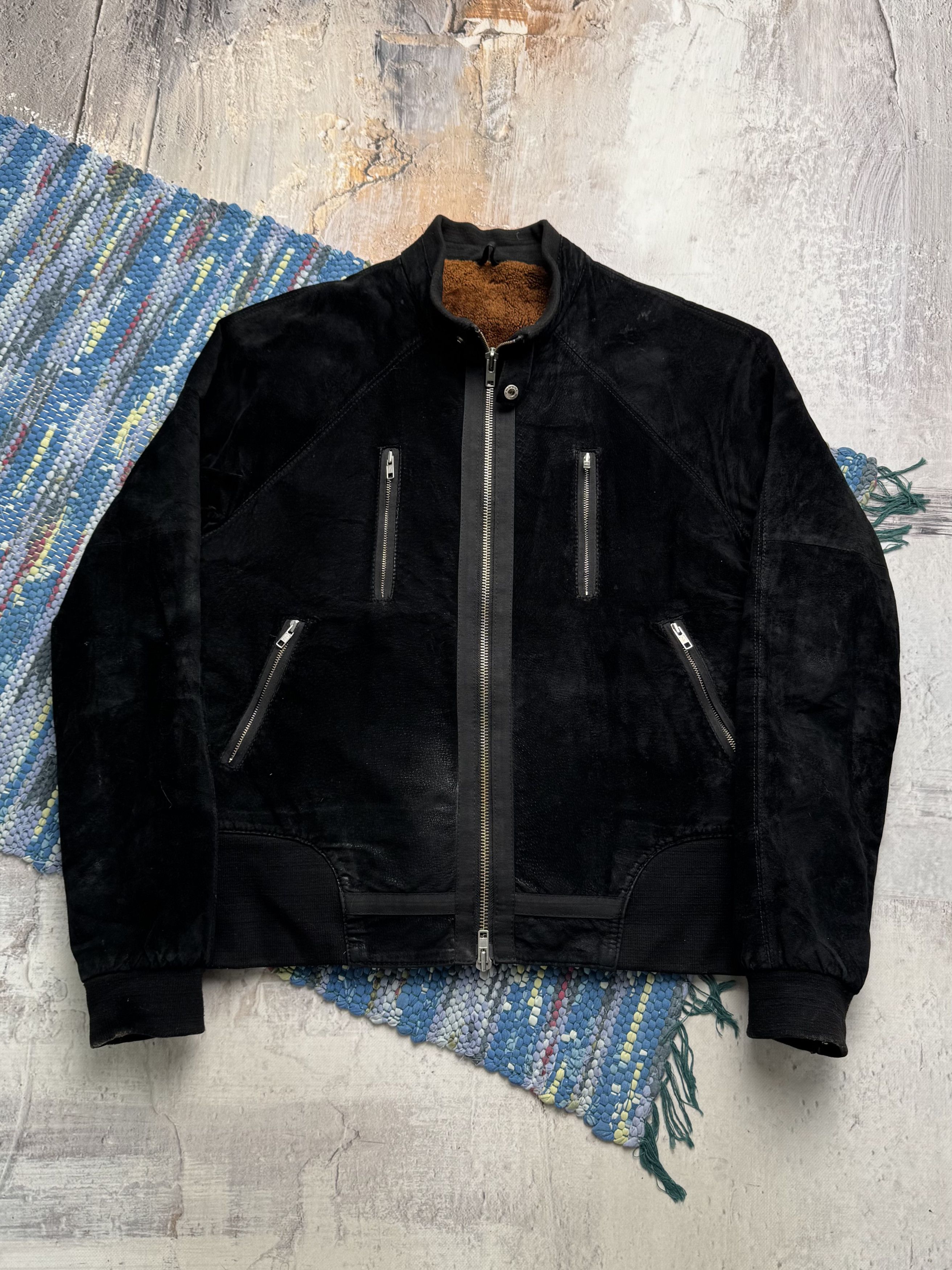 Vintage Vintage Faded Real Suede Jacket A8(V1)D15 Size US L / EU 52-54 / 3 - 1 Thumbnail