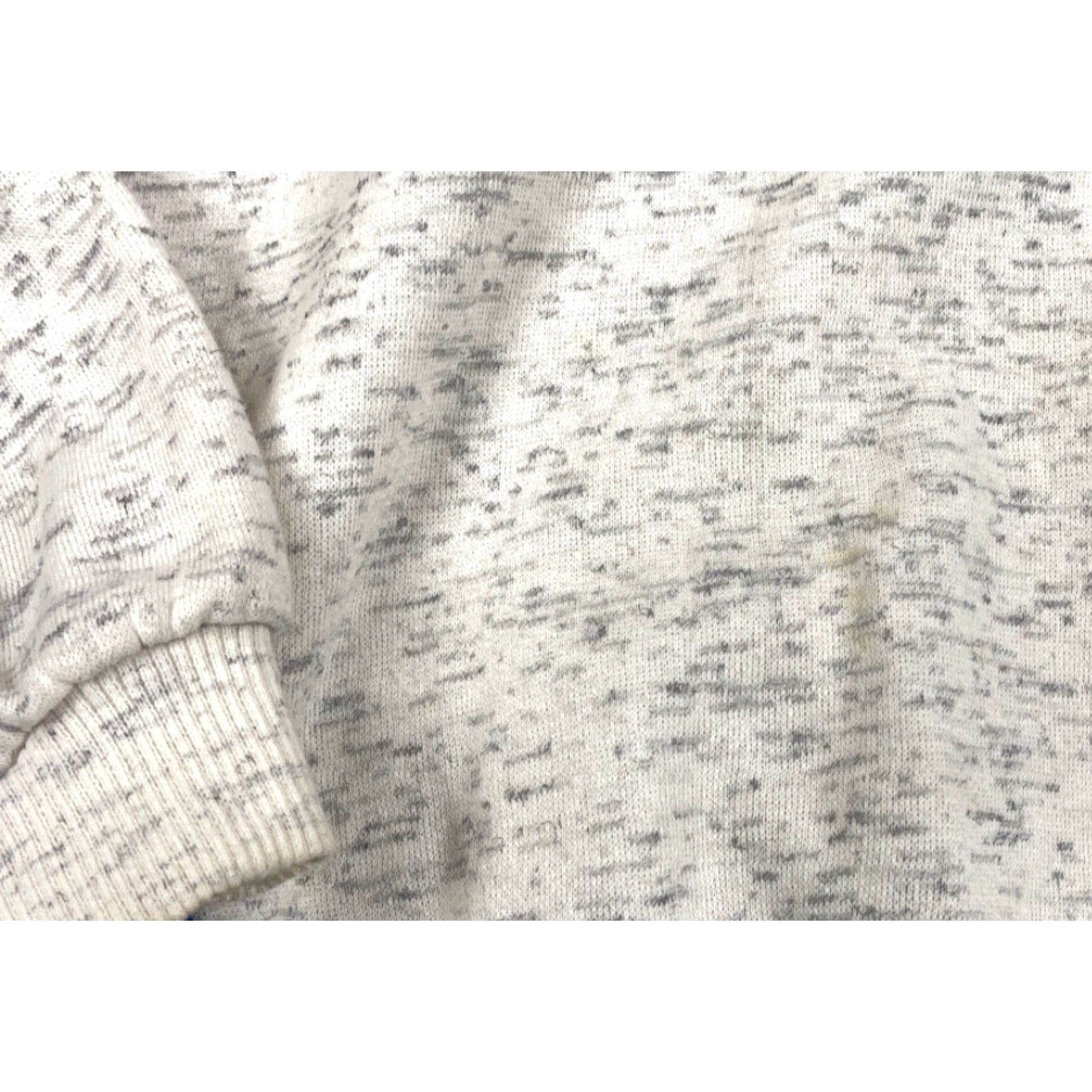 Vintage VINTAGE 1/4 ZIP Sweatshirt Sign of Times Gray Blue 90s Distressed Men XL High Neck Pullover Cotton Blend Graphic Print Size US XL / EU 56 / 4 - 5 Thumbnail