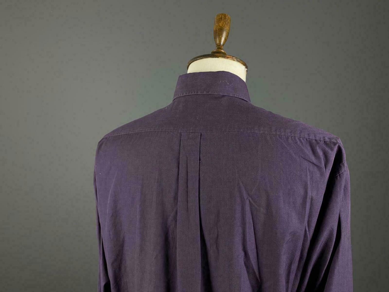Yves Saint Laurent Vintage YSL Yves Saint Laurent Purple Dress Shirt 42 16 Size US M / EU 48-50 / 2 - 5 Thumbnail