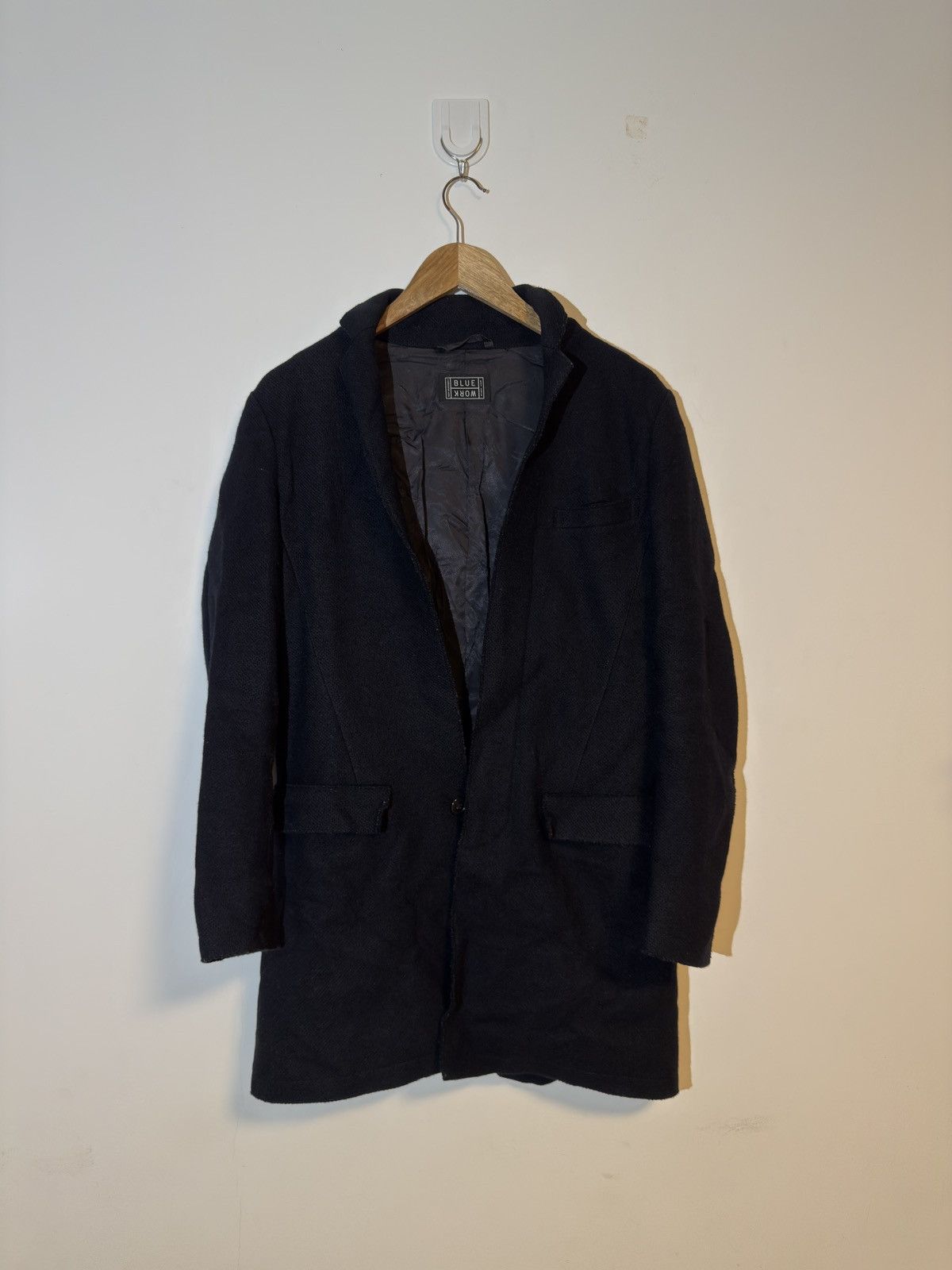 Tomorrowland Tomorrowland Bluework wool Coat dark navy blue Size US M / EU 48-50 / 2 - 1 Thumbnail