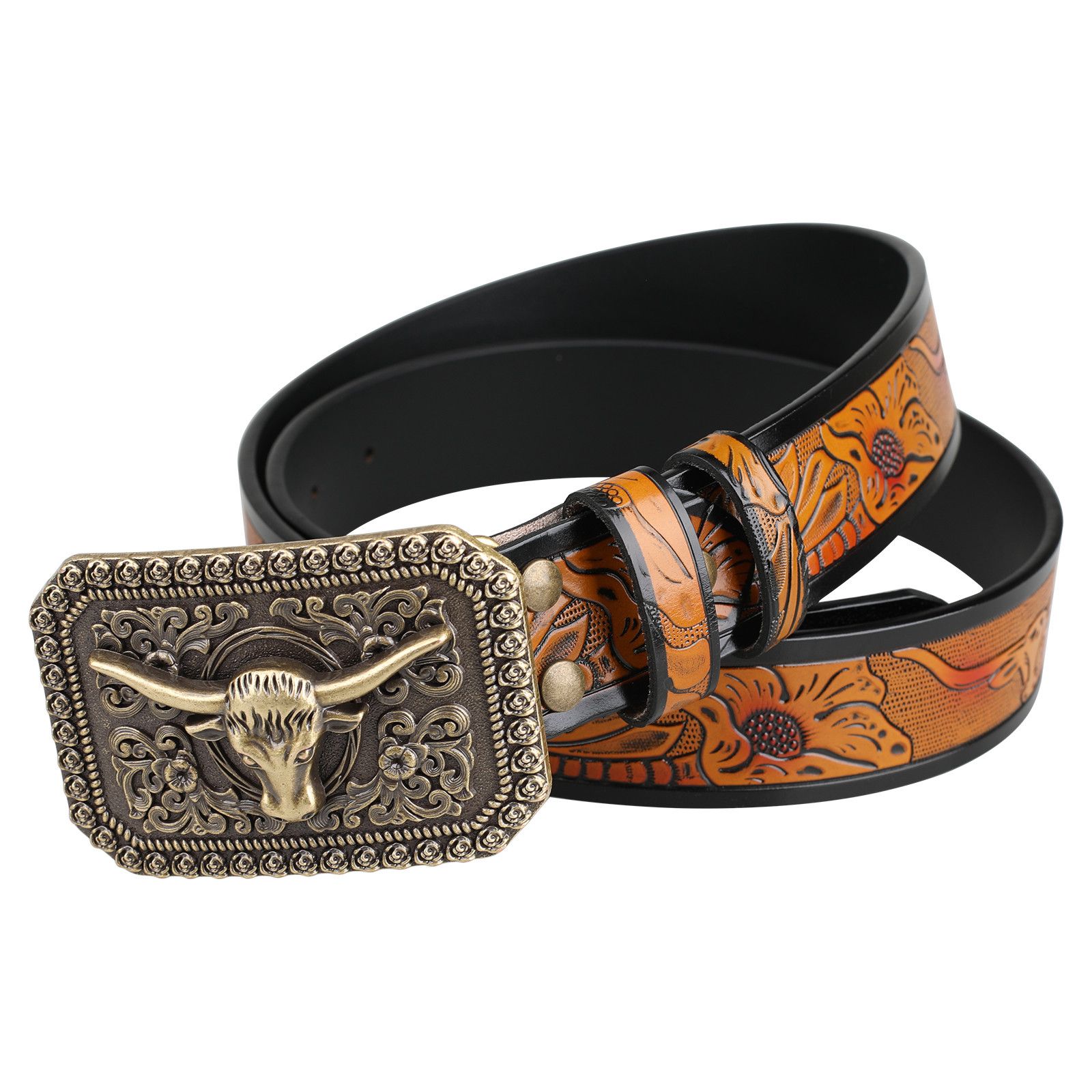 Designer Vintage Vintage Belt Riveted Belts Menswear Accessories Size ONE SIZE - 1 Thumbnail