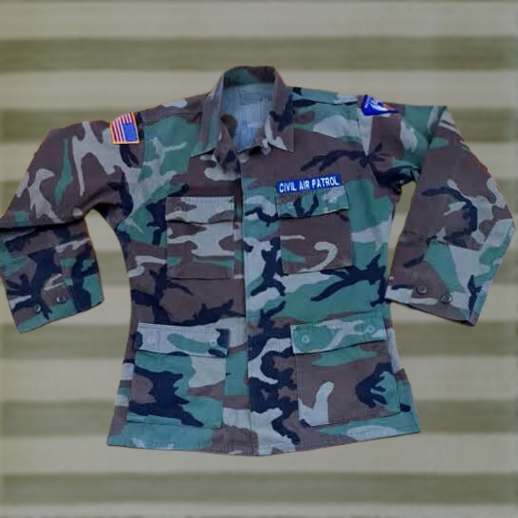 Vintage VINTAGE Michigan 63 Civil Air Patrol Camouflage Field Shirt Small Regular Size US S / EU 44-46 / 1 - 1 Thumbnail