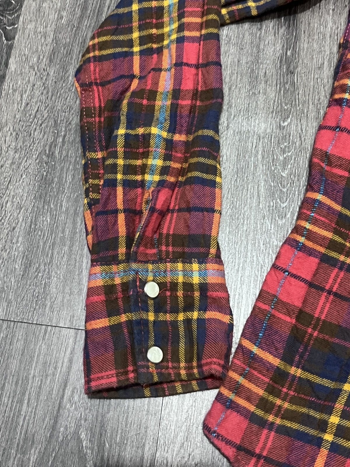 Hysteric Glamour Back Number Women Flannel Shirt Size L / US 10 / IT 46 - 3 Thumbnail
