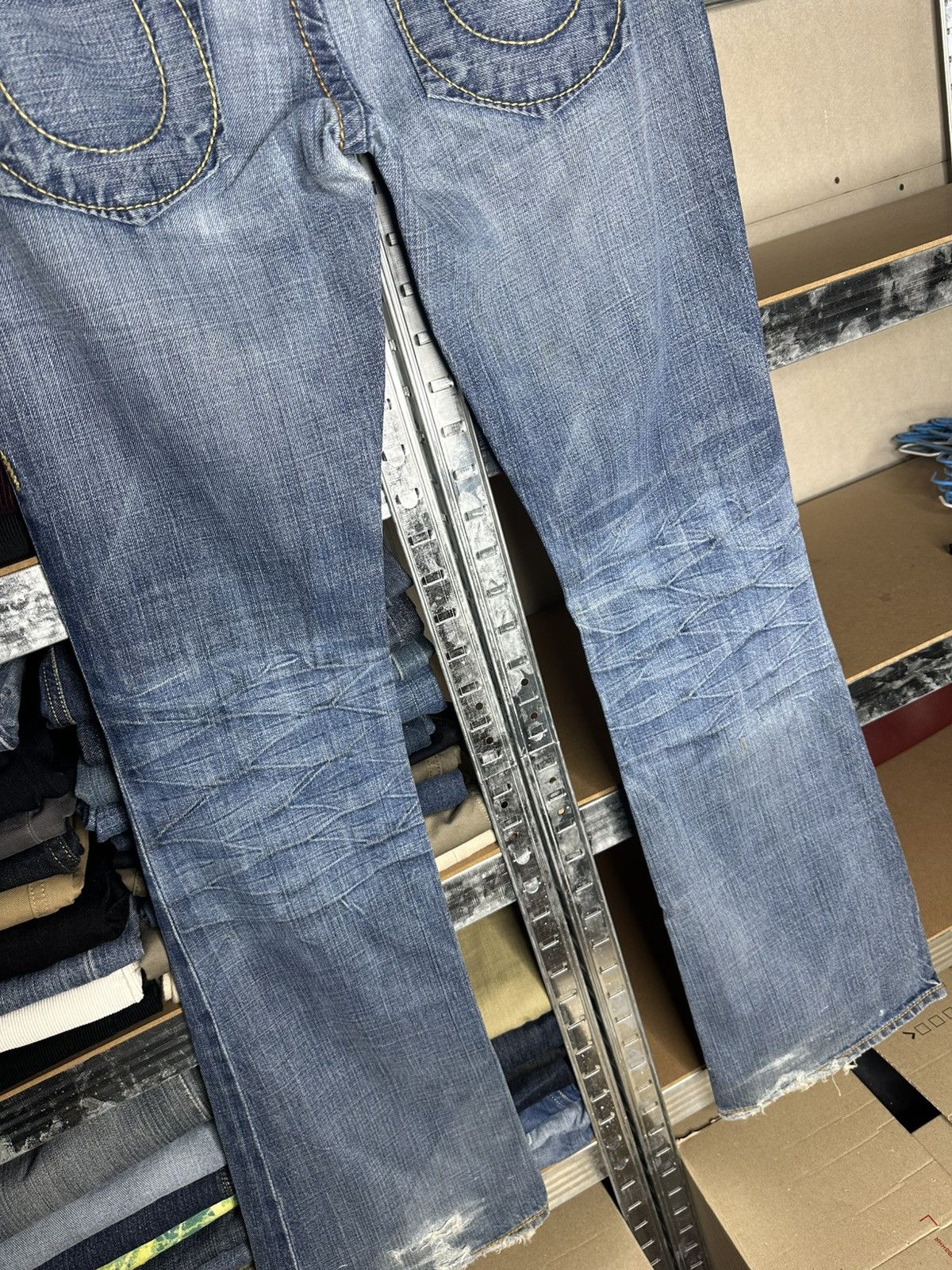 True Religion True Religion Flared Bootcut Blue Denim Jeans Size 28 Size 28" / US 6 / IT 42 - 9 Thumbnail