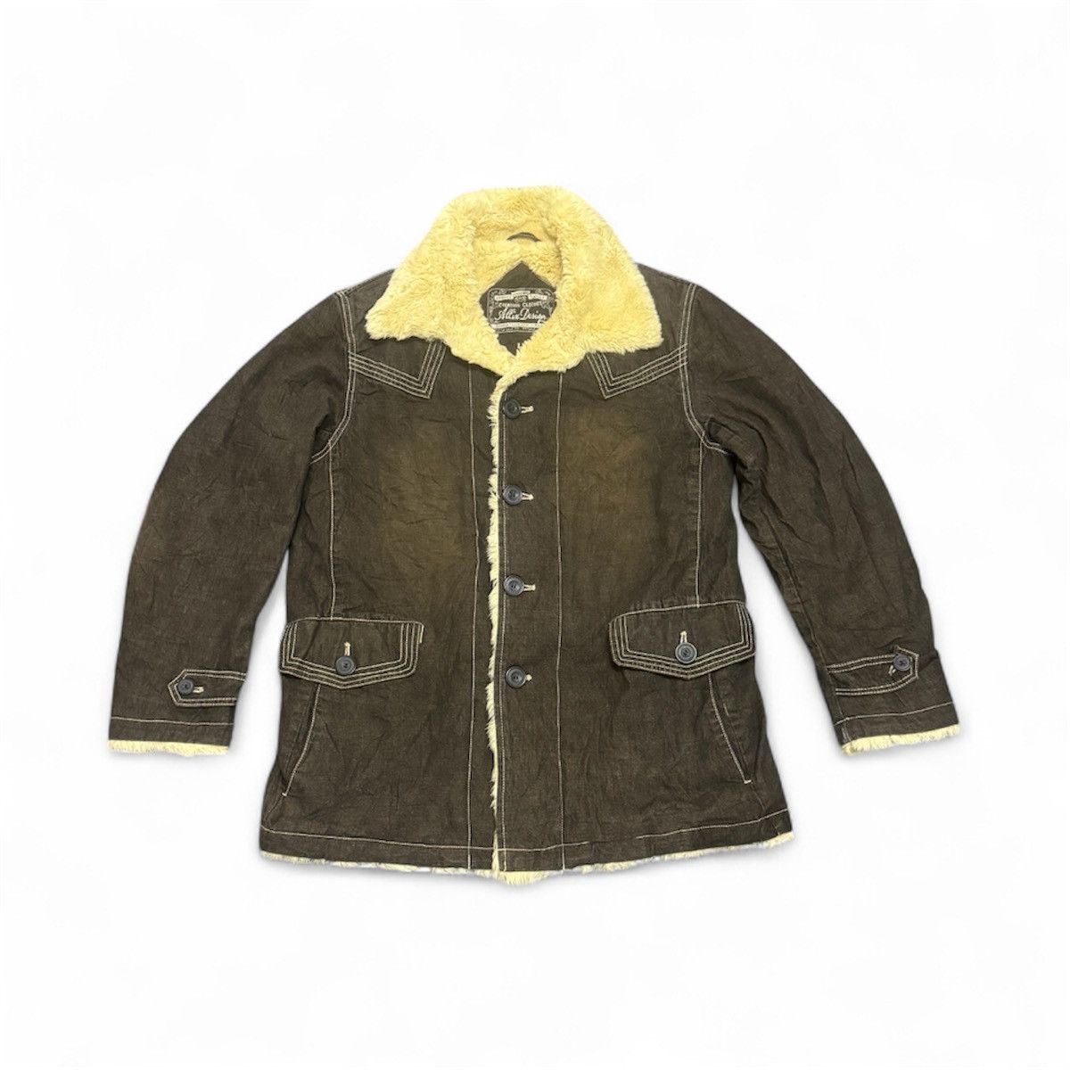 Japanese Brand Japanese Brand Allix Design Fur Denim Jacket Size US M / EU 48-50 / 2 - 1 Thumbnail