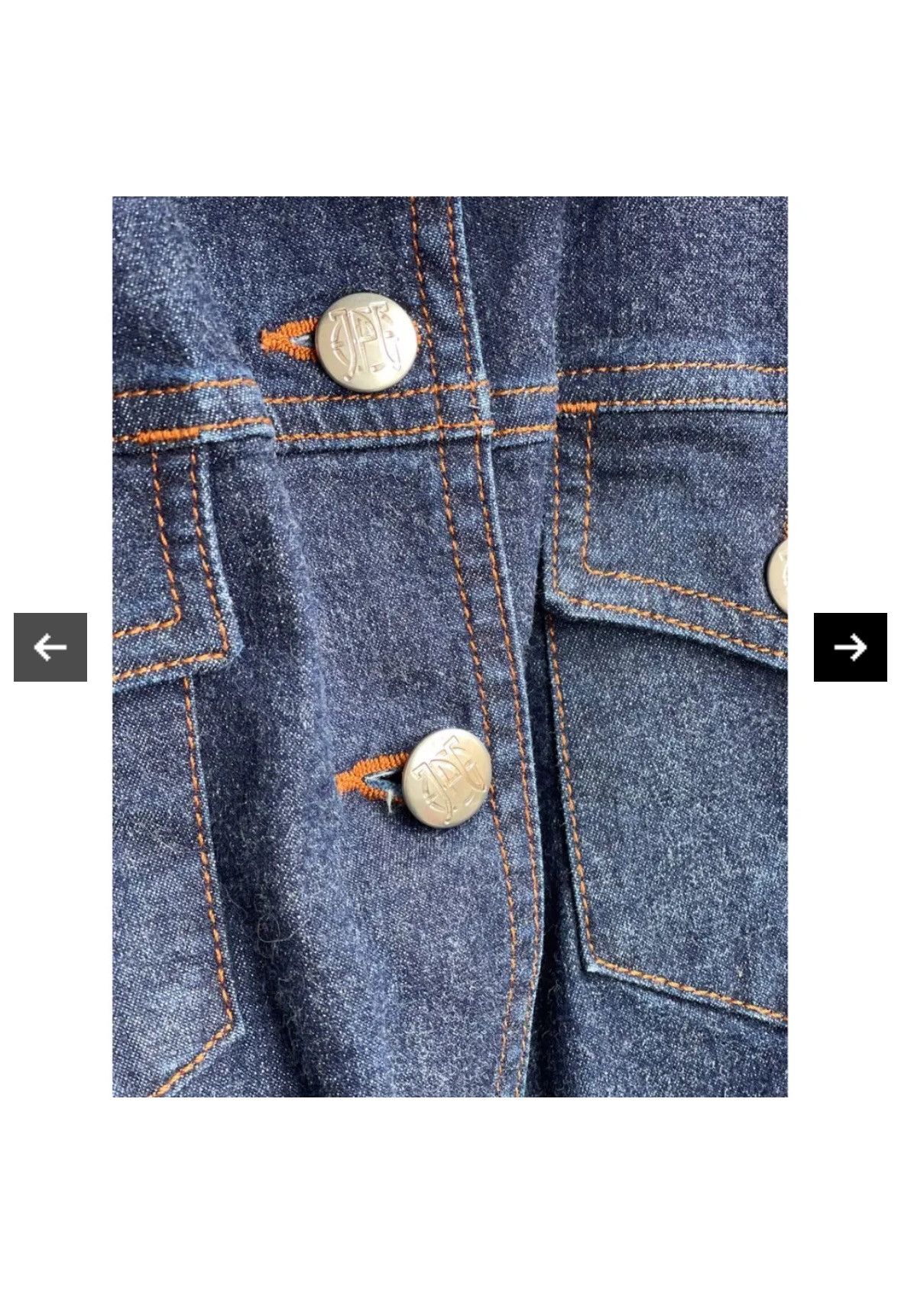 Gaultier Homme Objet × Jean Paul Gaultier RARE 90's JEAN PAUL GAULTIER Italy JPG Jeans Blue Denim Vest Button Gilet Jacket Size XS / US 0-2 / IT 36-38 - 14 Thumbnail