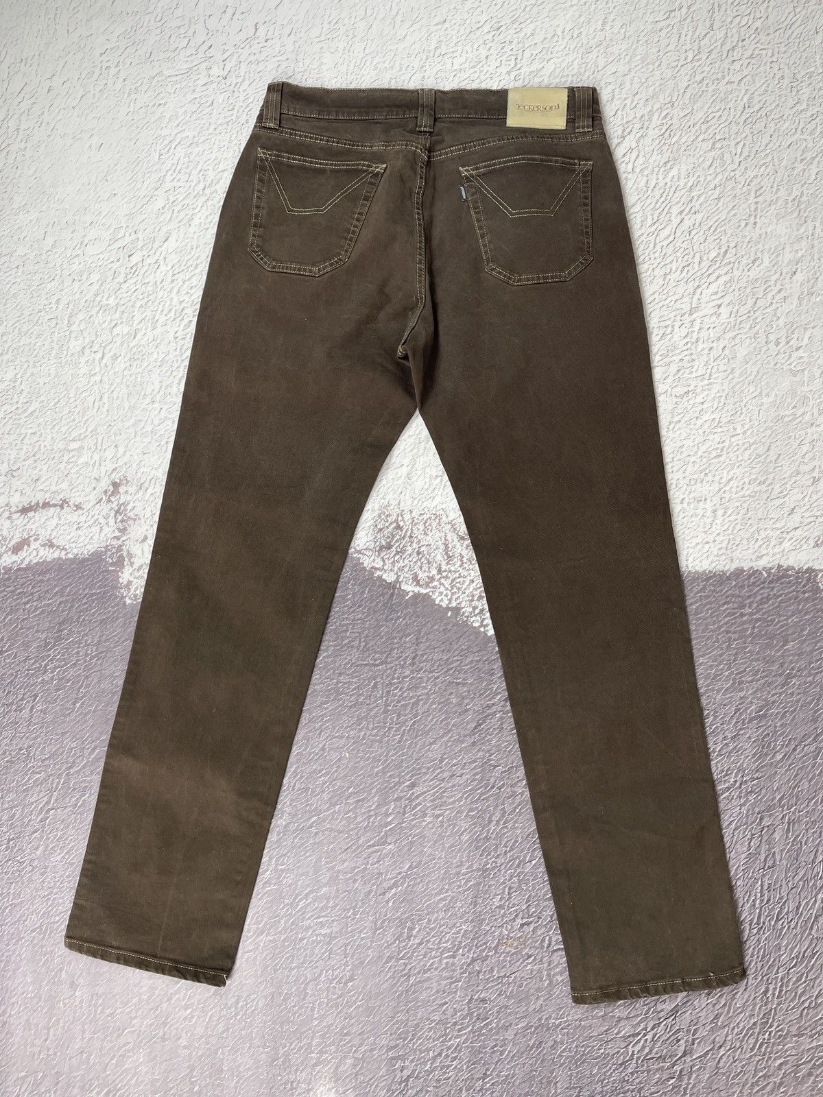 Jeckerson Jeckerson vintage brown smart casual denim pants Size US 34 / EU 50 - 3 Thumbnail