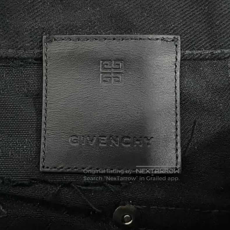 Givenchy Givenchy Black Denim Pants Size US 30 / EU 46 - 4 Thumbnail