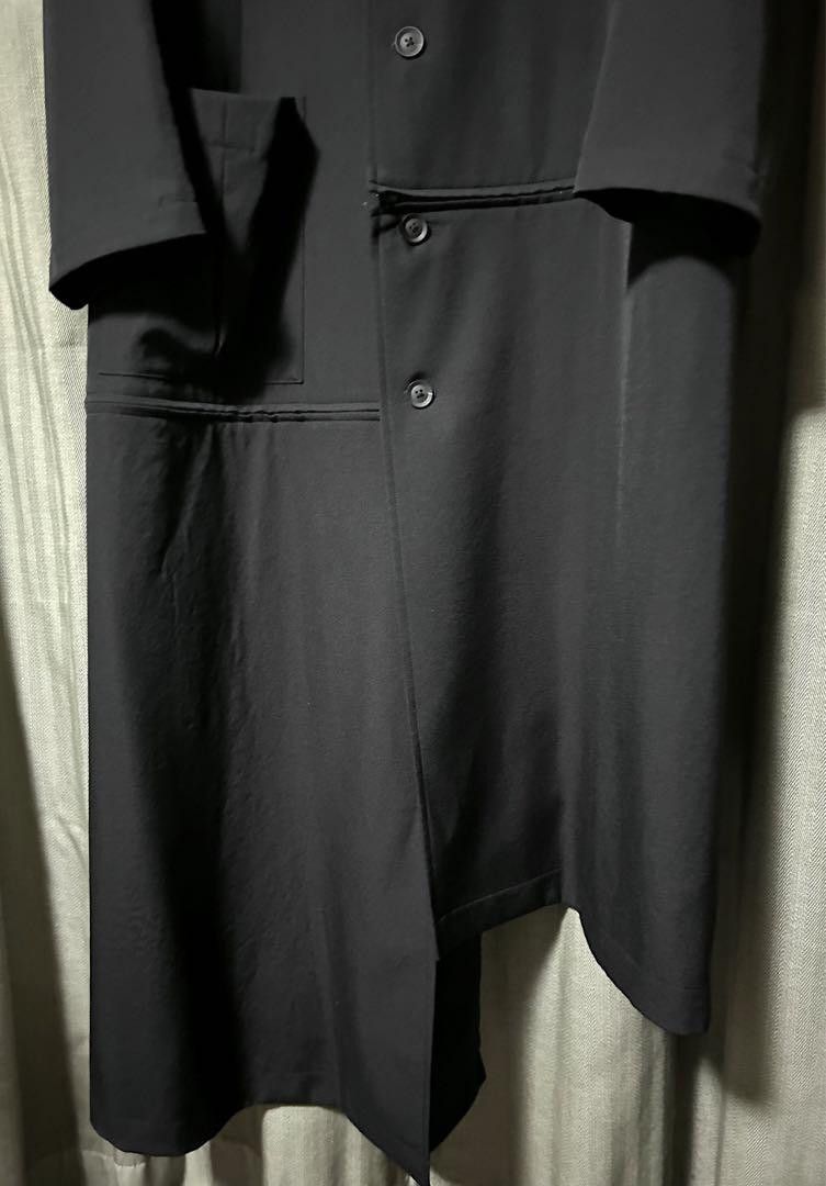 Yohji Yamamoto POUR HOMME 19aw Wool gabardine stand collar zip coat Size US L / EU 52-54 / 3 - 4 Thumbnail