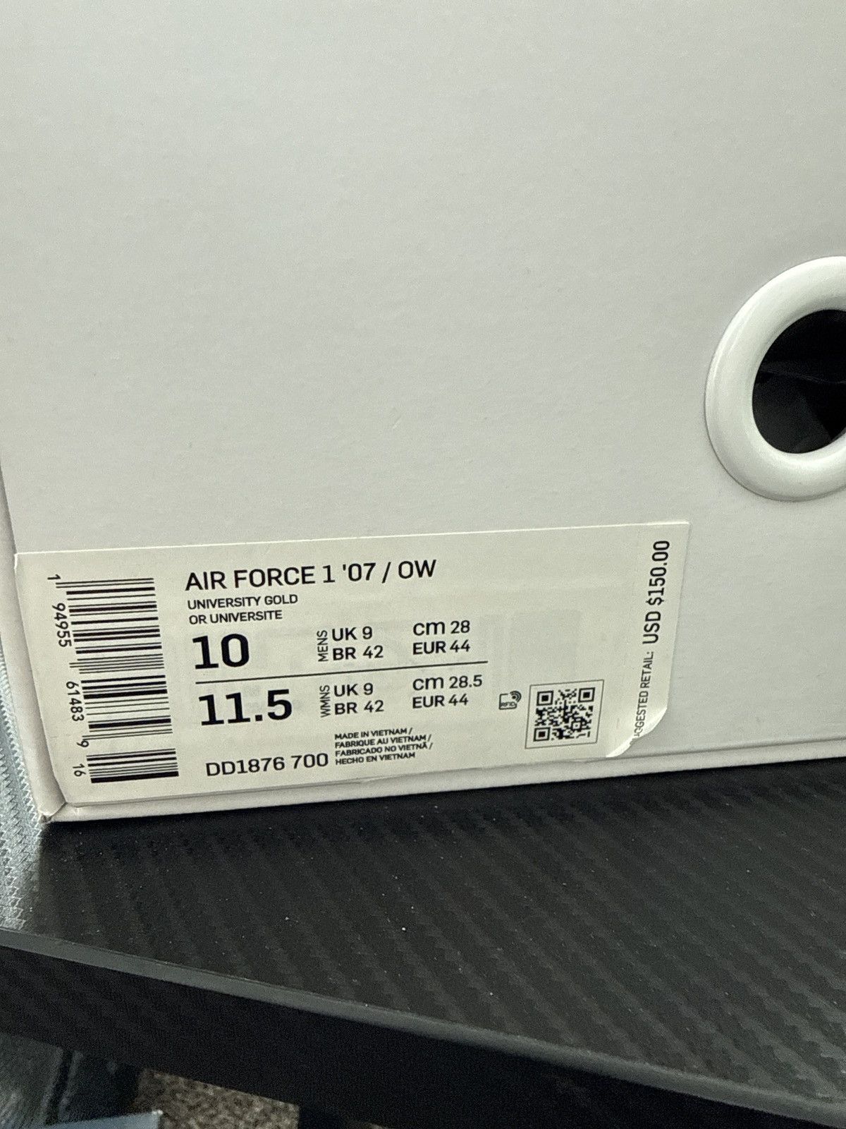 Nike × Off-White Offwhite airforce lemonade Size US 10 / EU 43 - 3 Thumbnail
