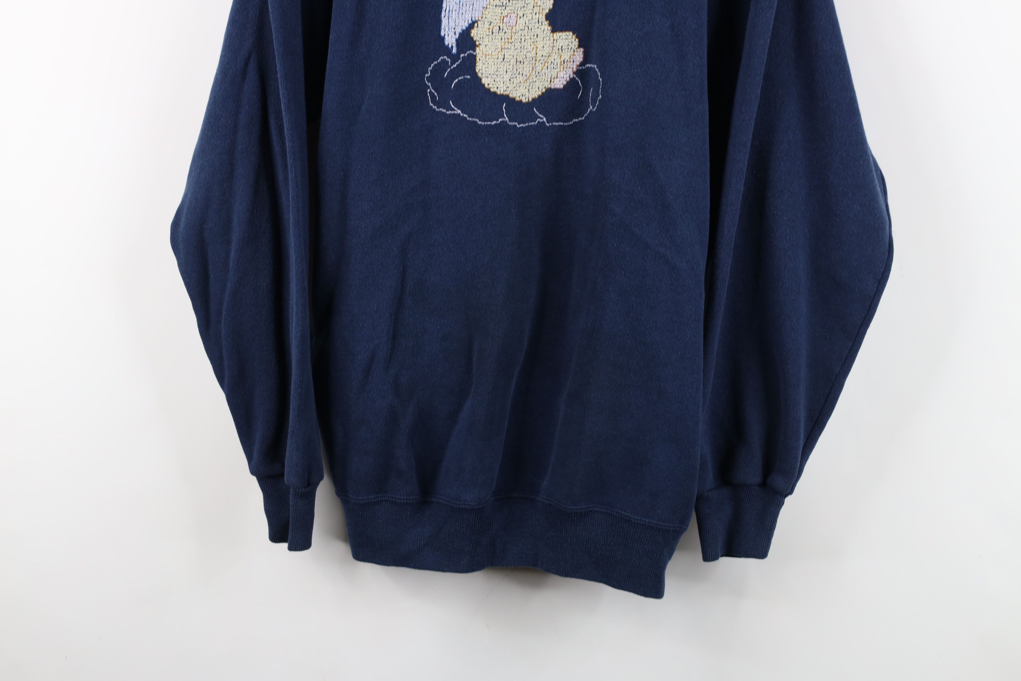 Vintage Vintage 90s Streetwear Beaded Angel Sweatshirt USA Size XL / US 12-14 / IT 48-50 - 3 Thumbnail
