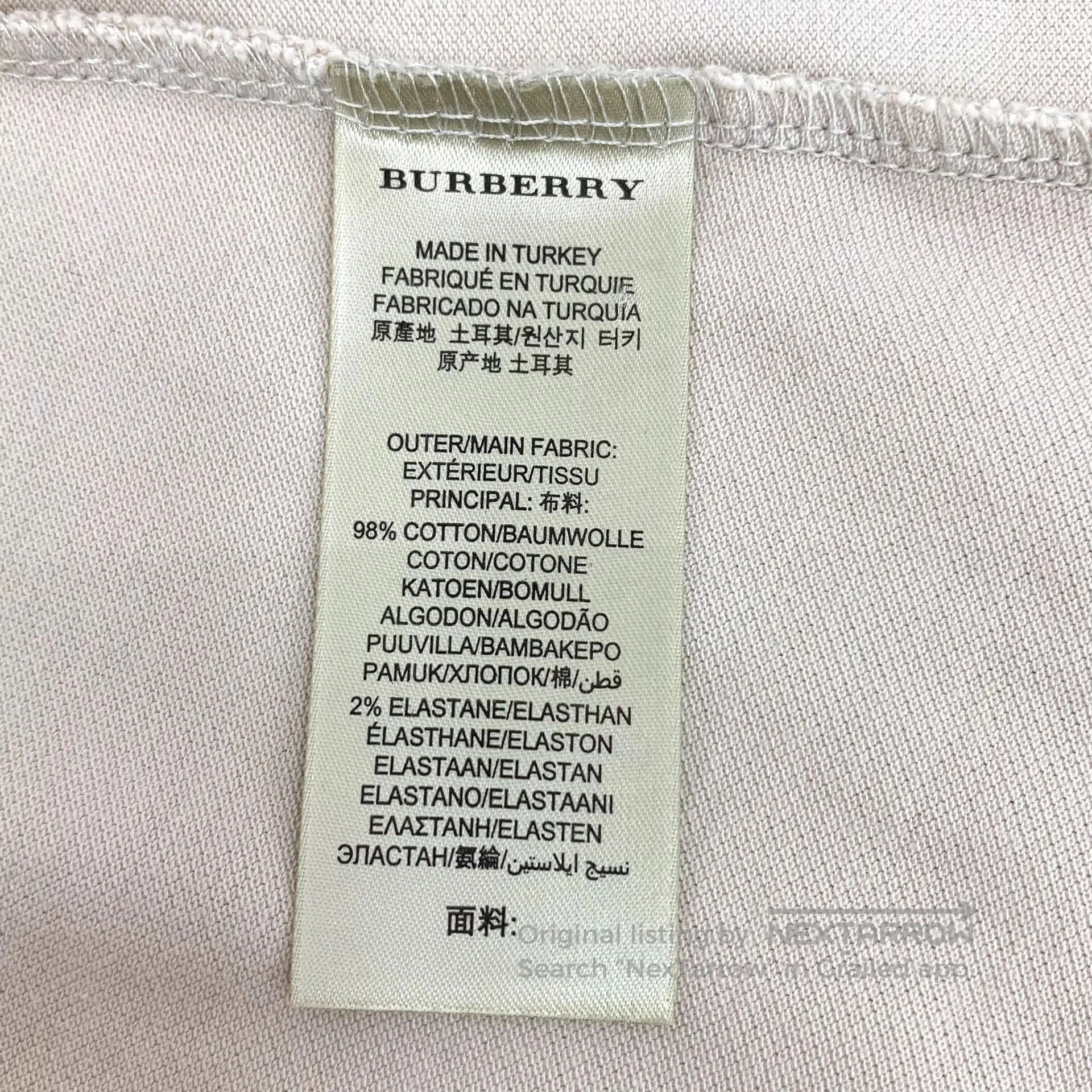Burberry Burberry Beige Warhorse Knight Embroidered Cotton Lapel Si Size S / US 4 / IT 40 - 7 Thumbnail