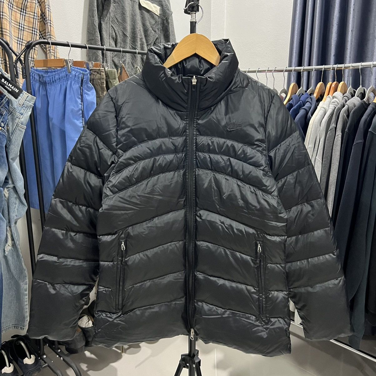 Nike × Vintage Nike Puffer Down Jacket Size US XL / EU 56 / 4 - 1 Thumbnail