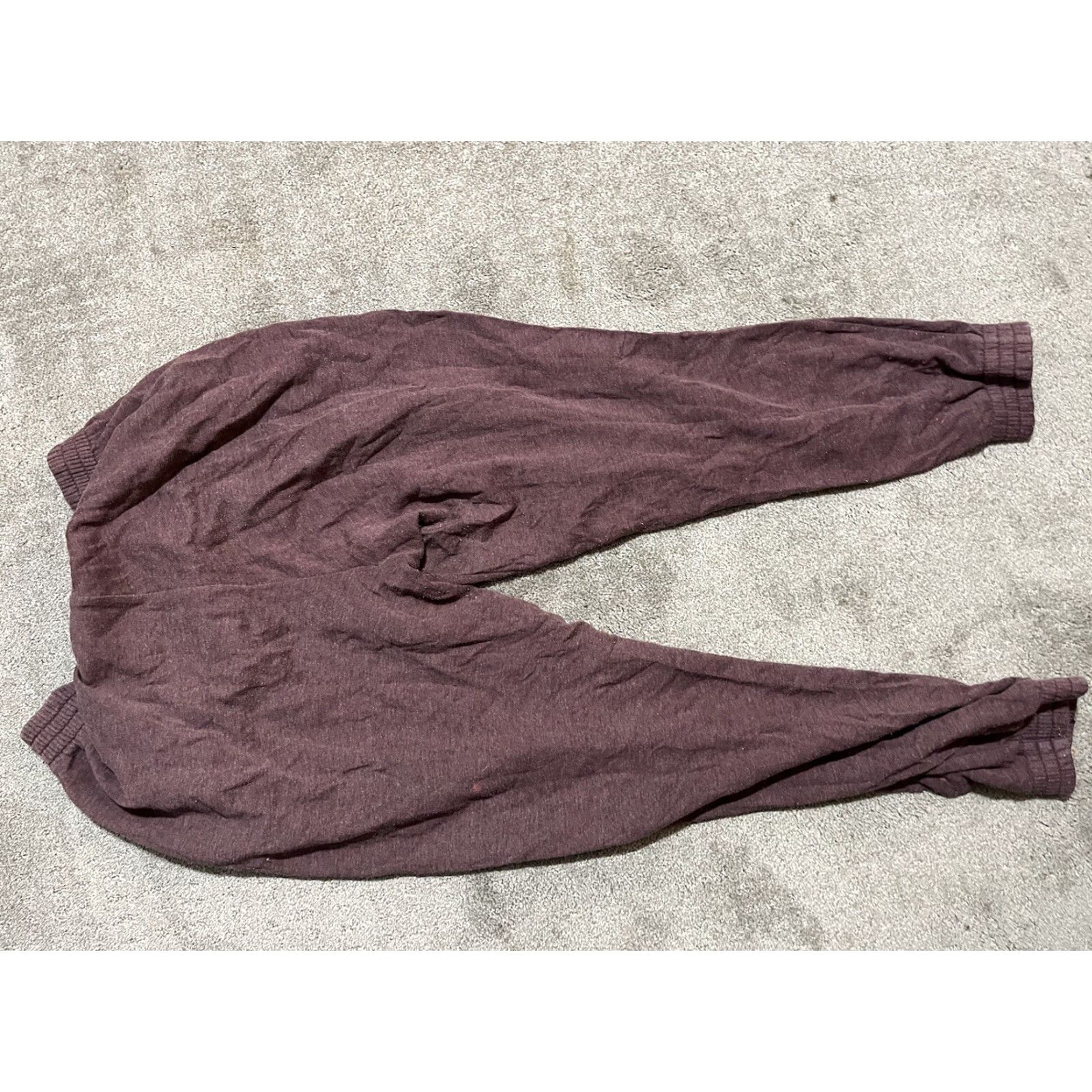 Victoria's Secret Victoria's Secret PINK Sweatpants Women M Maroon Jogger Drawstring Elastic Waist - Distress Logo Casual Activewear Size 32" / US 10 / IT 46 - 3 Thumbnail