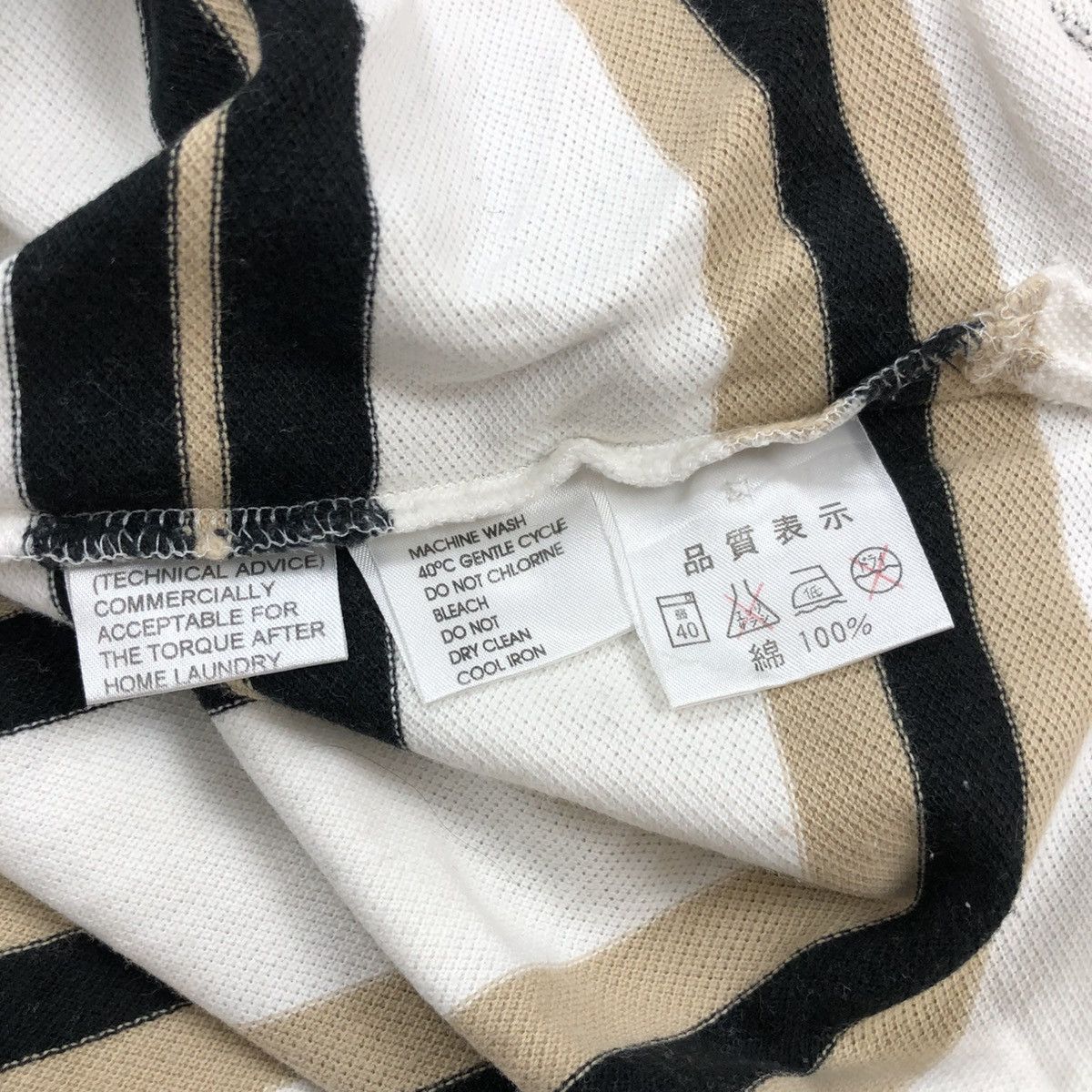 Vintage Luxury Yves Saint Laurent Pour Homme YSL Striped Polo Shirt Size US M / EU 48-50 / 2 - 9 Thumbnail