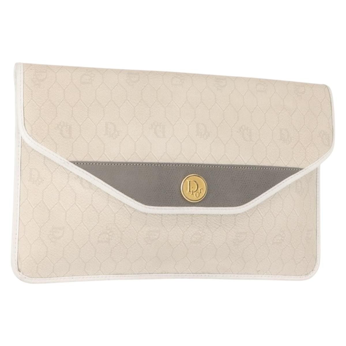 Dior Christian Dior Vintage honeycomb clutch Canvas Size ONE SIZE - 1 Thumbnail