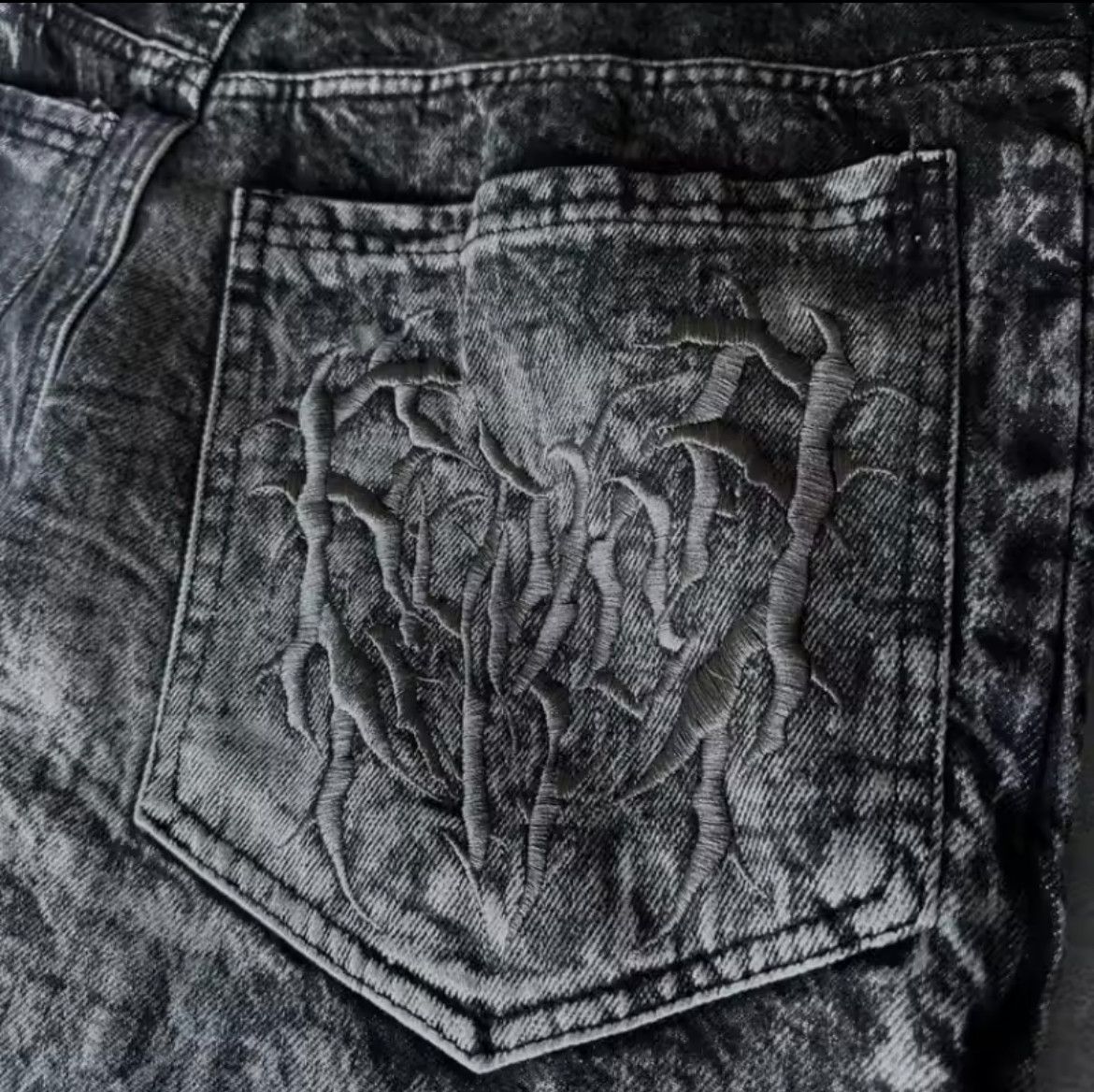Japanese Brand Y2K Splicing embroidery baggy jeans Size US 40 / EU 56 - 4 Thumbnail