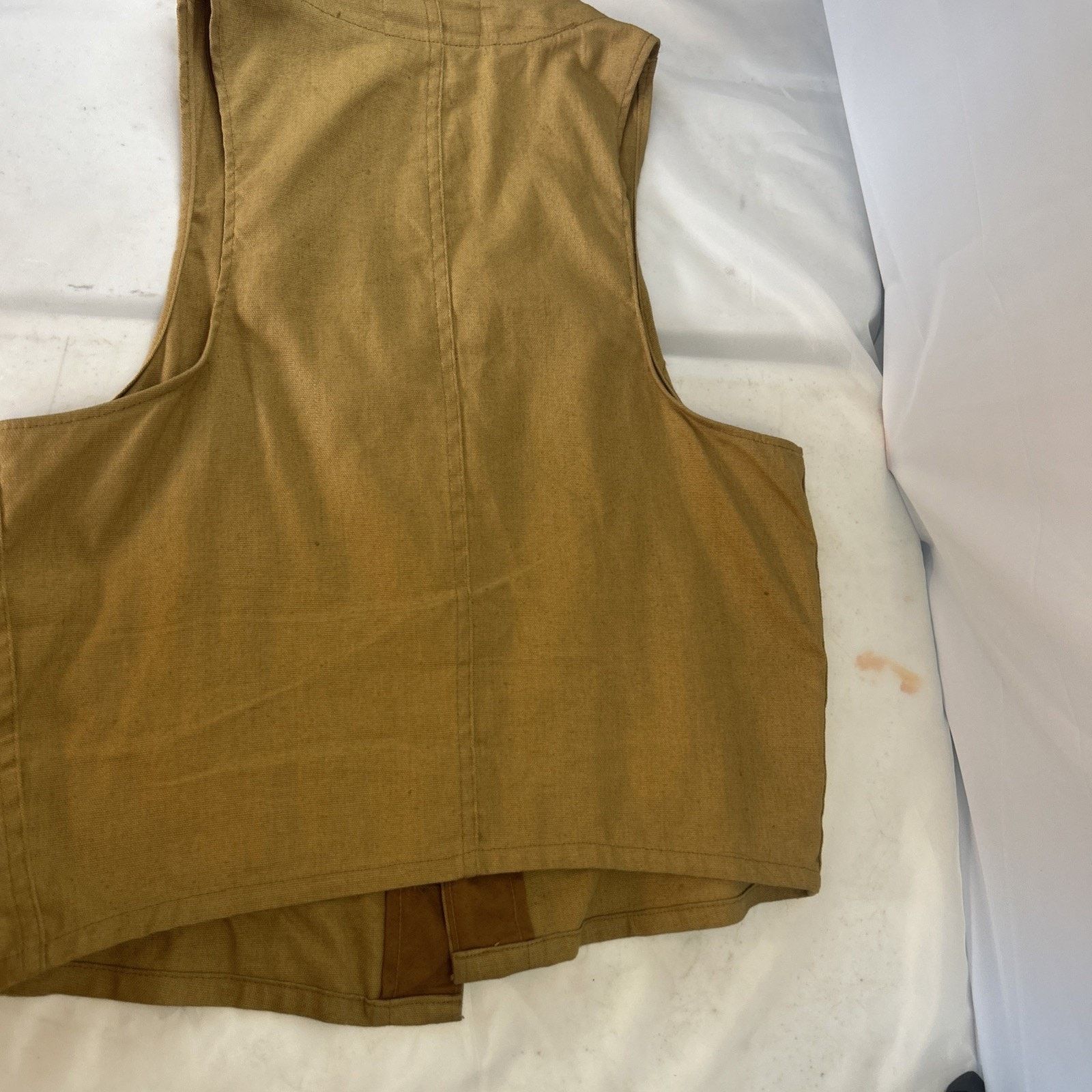 Sears Vintage Bullet Vest Sears Roebuck Co Hunting Brown No Holes Size ONE SIZE - 6 Thumbnail