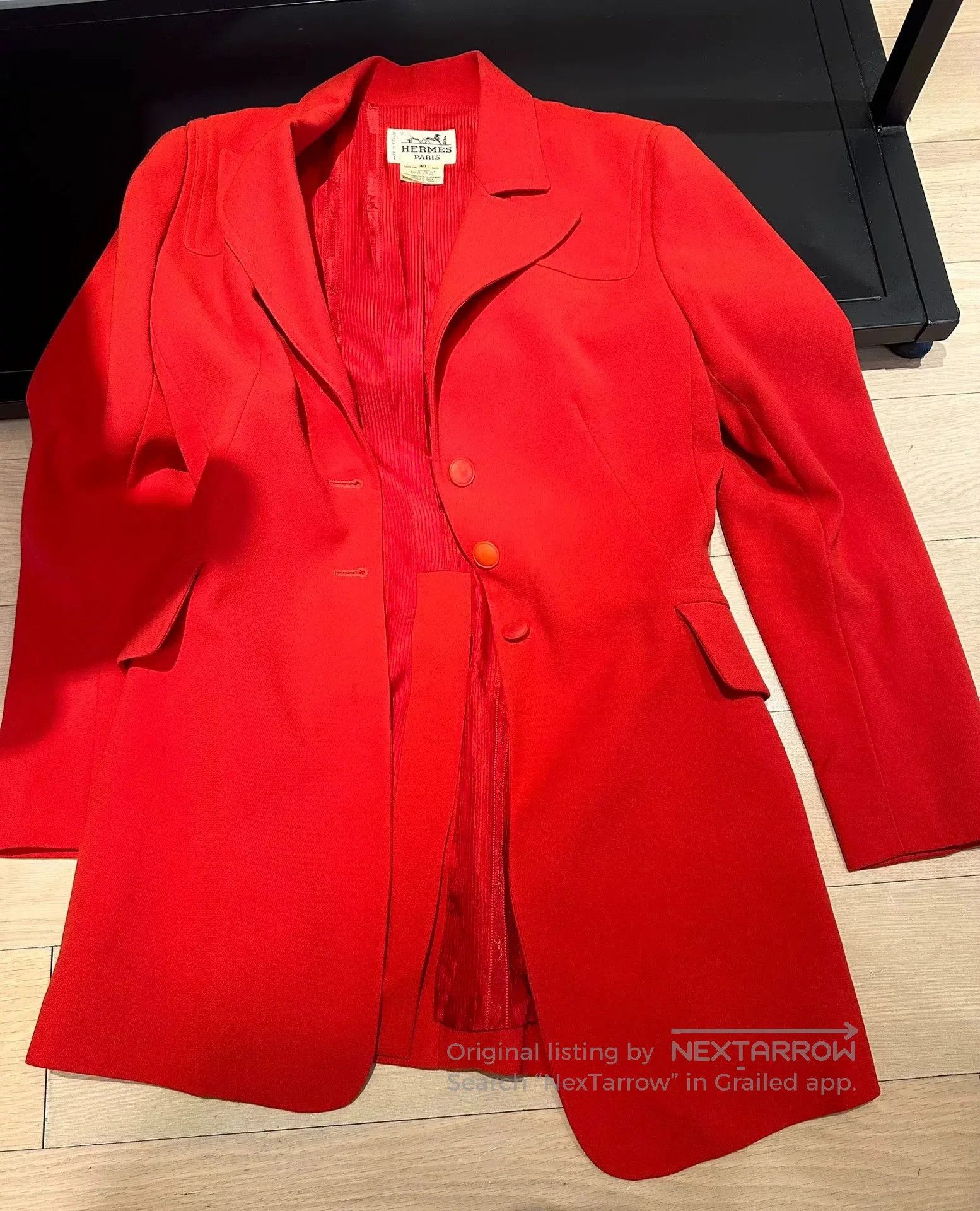 Hermes Hermès Red Wool Coat Size 40. Size US M / EU 48-50 / 2 - 5 Thumbnail