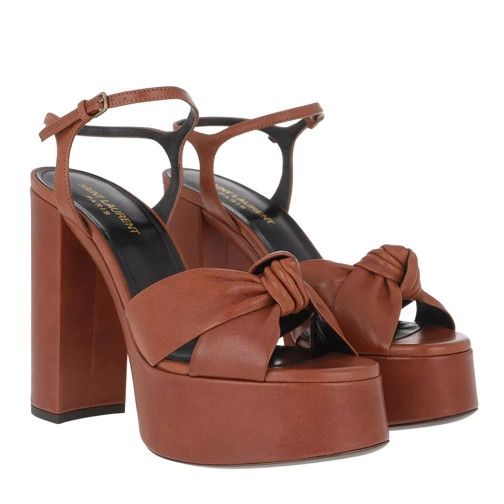 o1b1hav110724 Bianca Leather Sandals in Brown