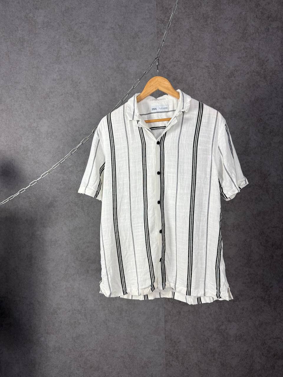 Zara Zara Man designer linen shirt Size US L / EU 52-54 / 3 - 1 Thumbnail