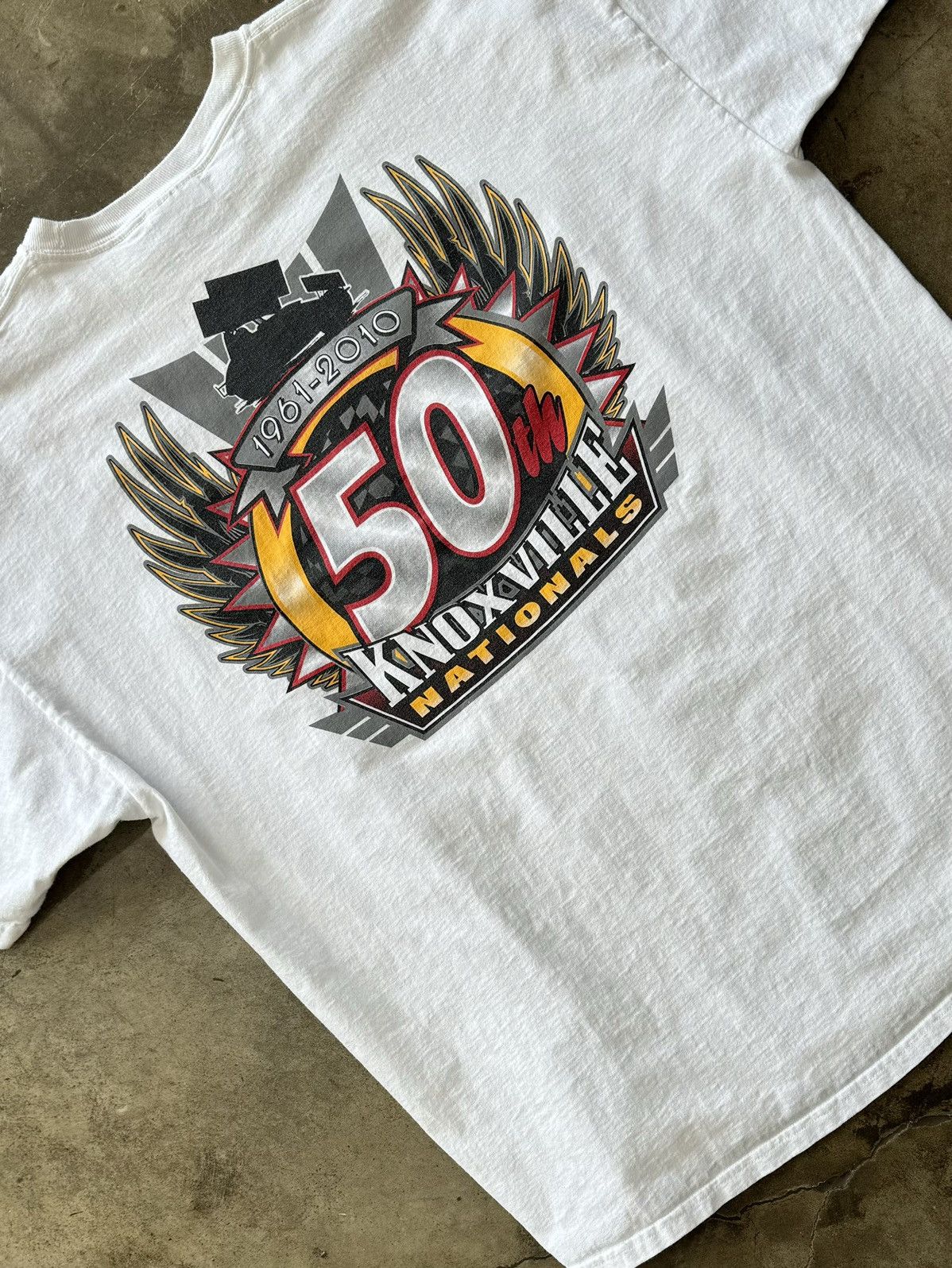 Vintage Vintage 50th Anniversary Knoxville Nationals Tee Sz. XXL Size US XXL / EU 58 / 5 - 1 Thumbnail