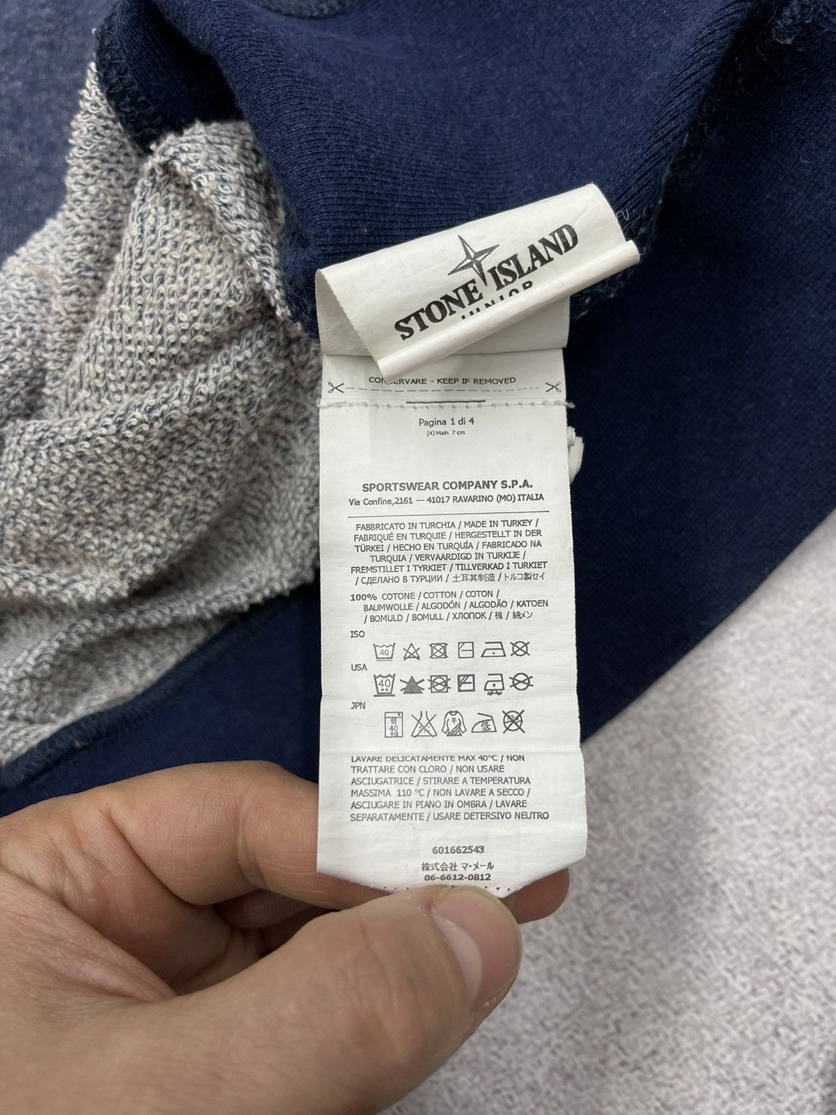 Stone Island Vintage Stone Island Big Logo Embroidered Sweatshirt Y2K Ice Size US S / EU 44-46 / 1 - 9 Thumbnail