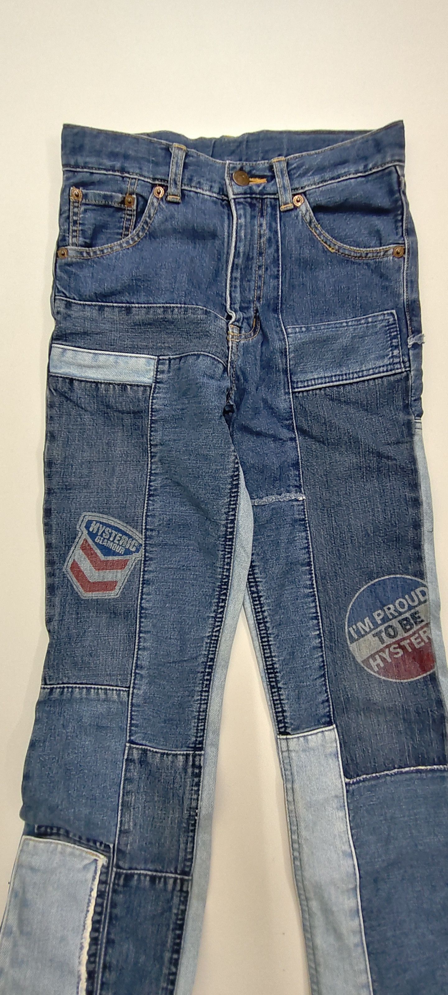 Issey Miyake Hysteric Glamour Patchwork Flare Jeans #P1 Size US 32 / EU 48 - 3 Thumbnail