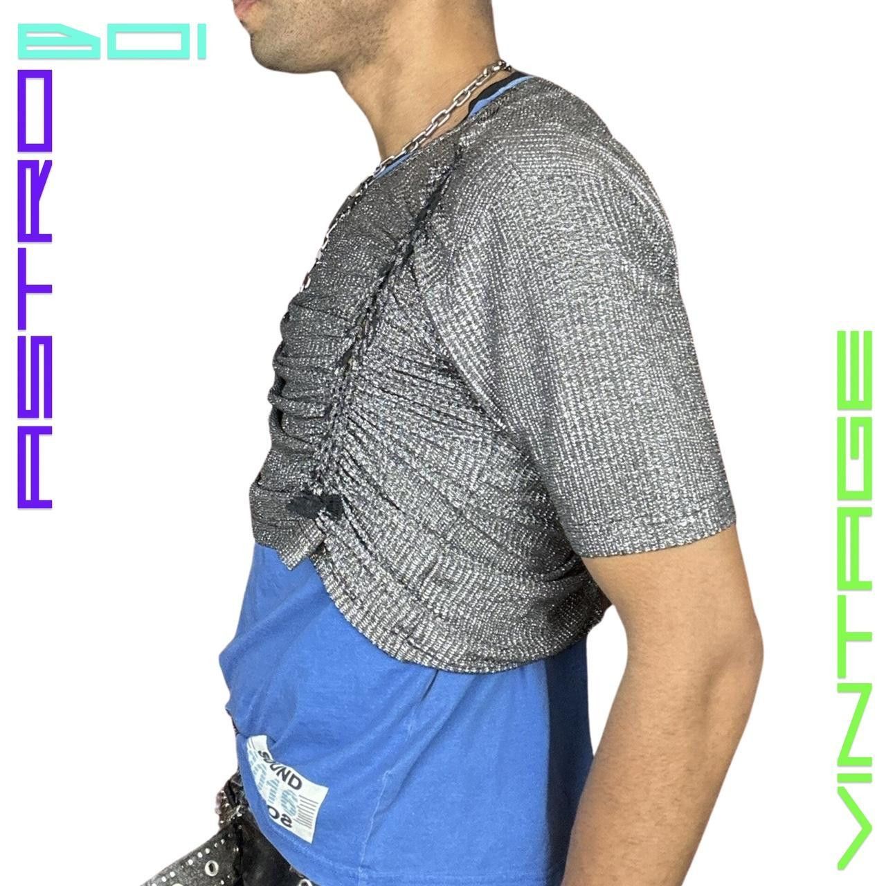 Other × Vintage ASTROBOI* CUSTOMIZED SHINING STAR 🌟 METALLIC CROP TOP _ XL Size US XL / EU 56 / 4 - 2 Thumbnail